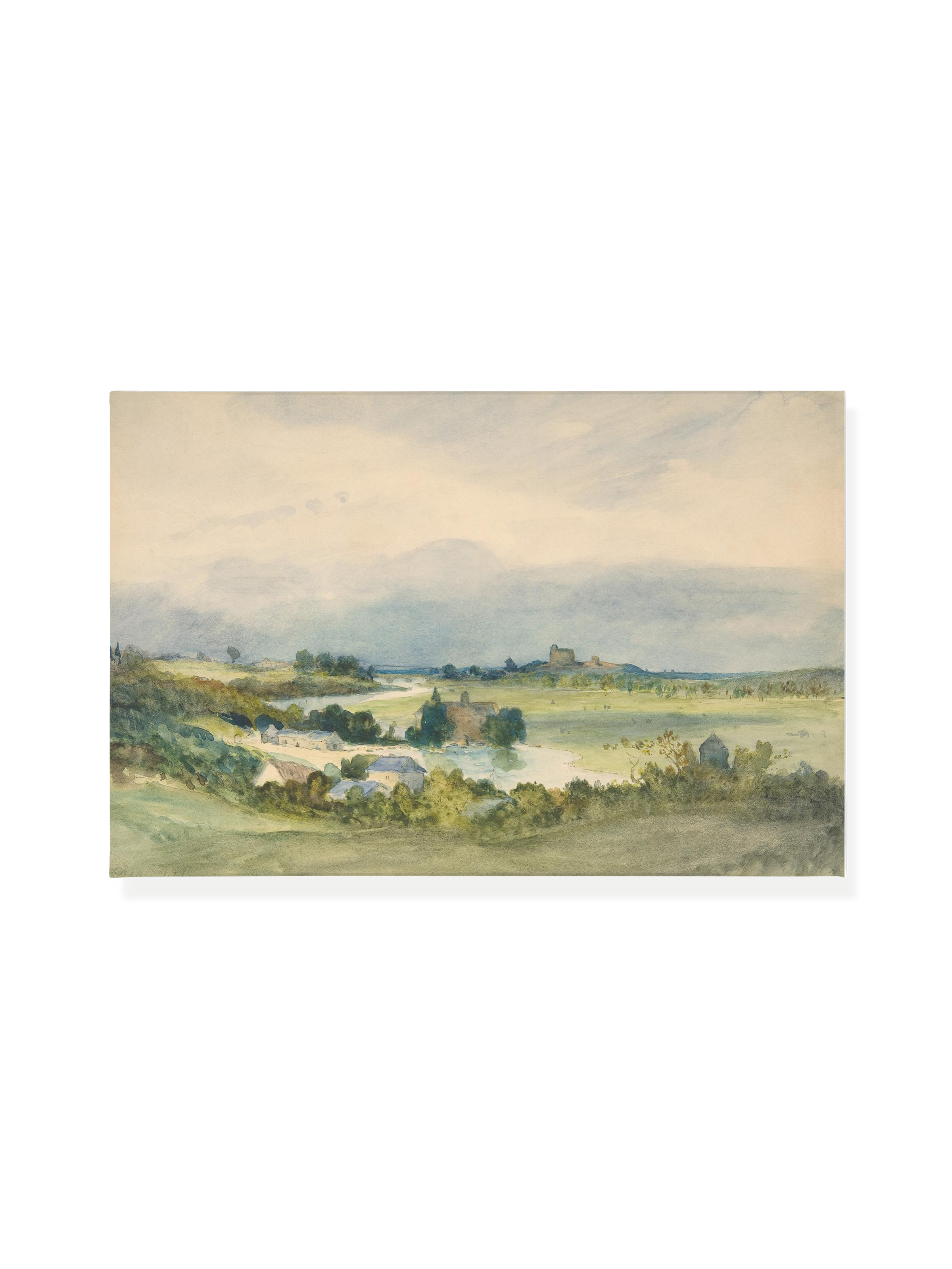French Watercolor Landscape | Canvas