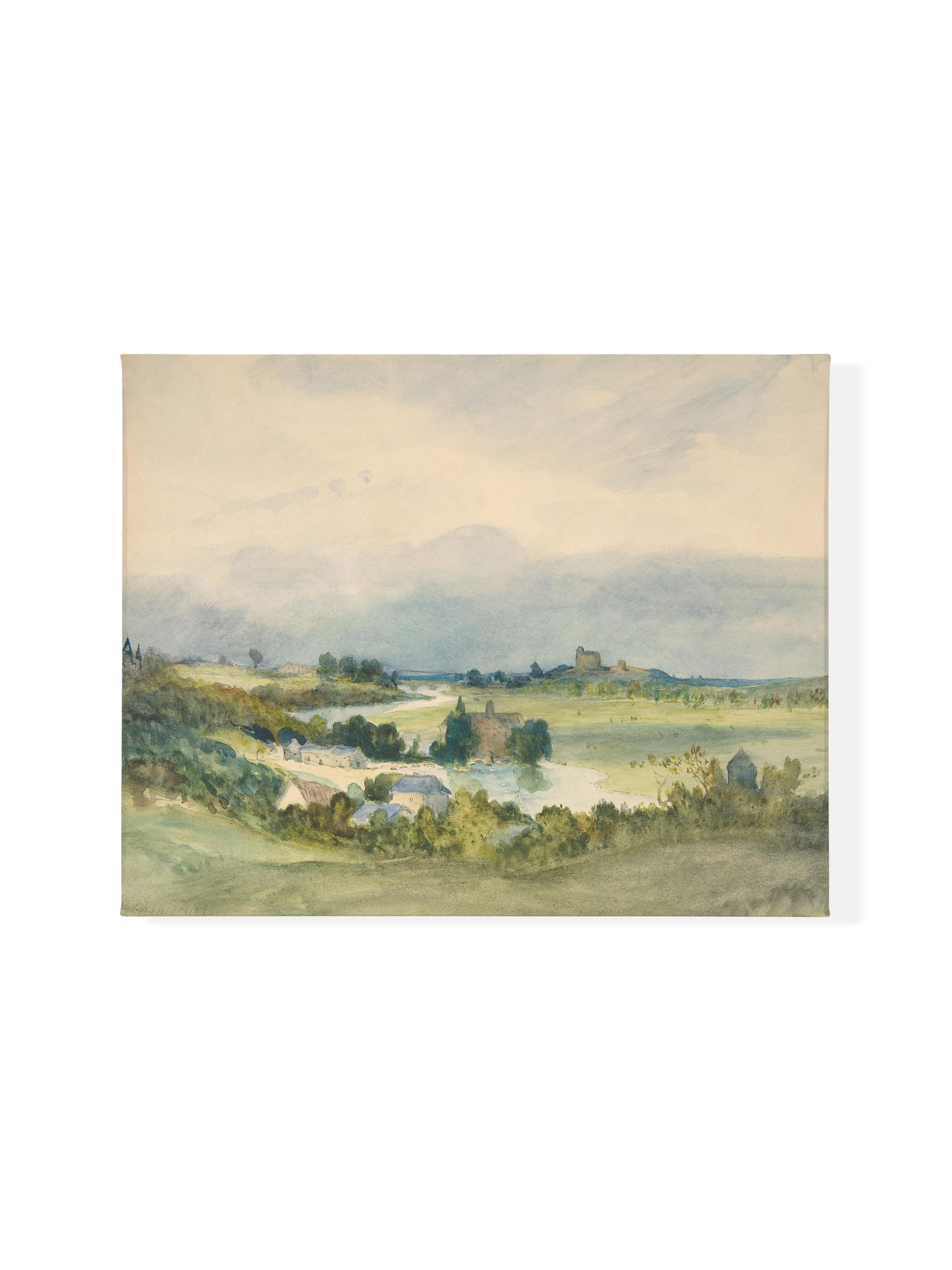 French Watercolor Landscape | Canvas