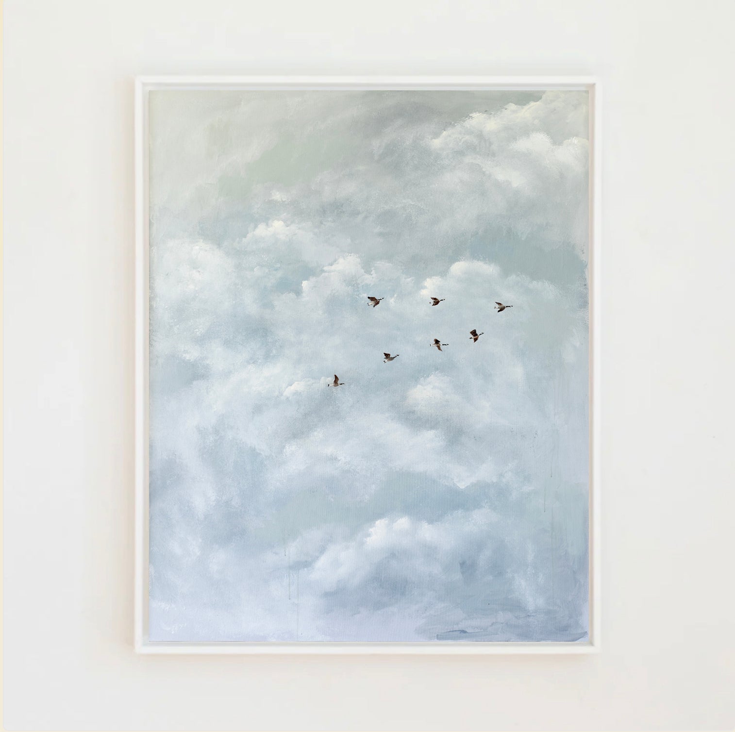 Noble Geese Canvas Wall Art