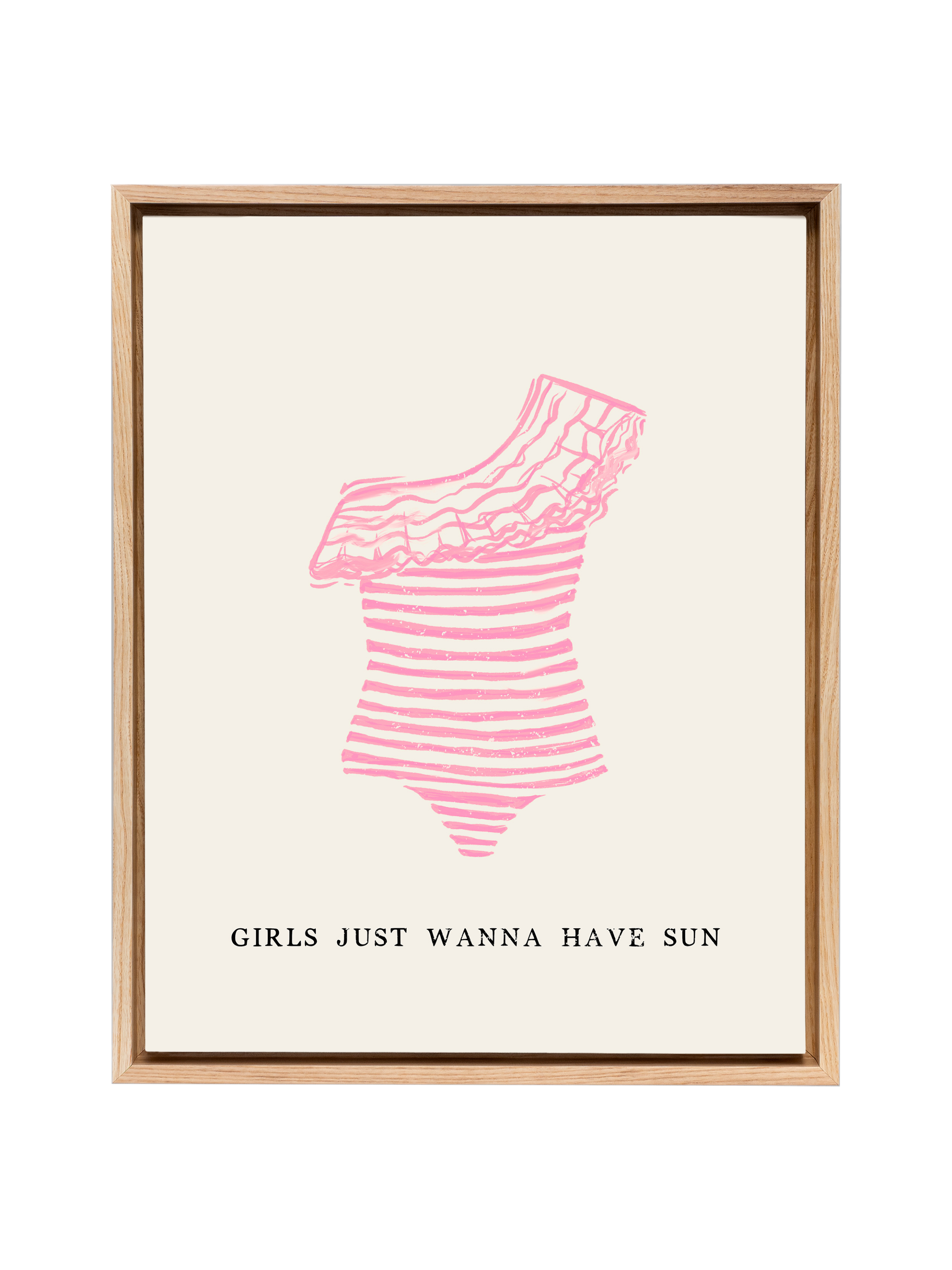 Girls Just Wanna Have Sun (Pink) | Canvas
