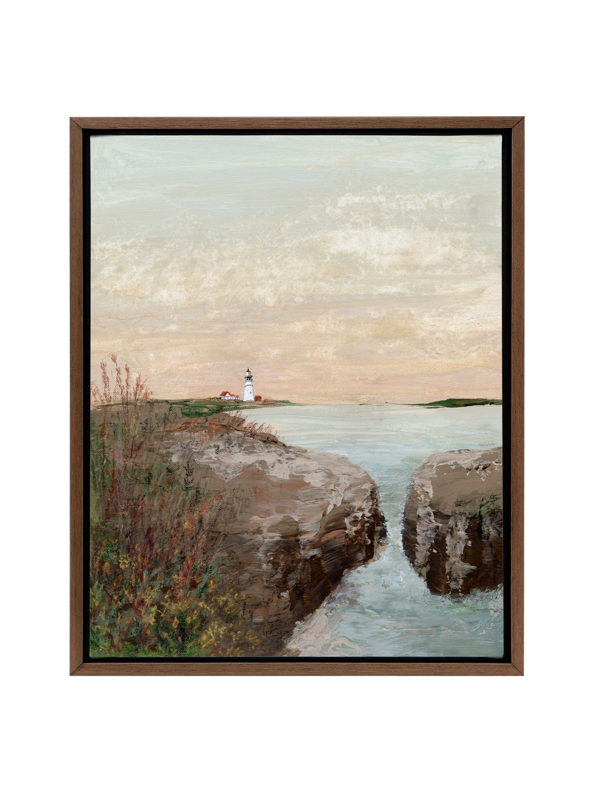 Golden hour at the Lighthouse | Canvas