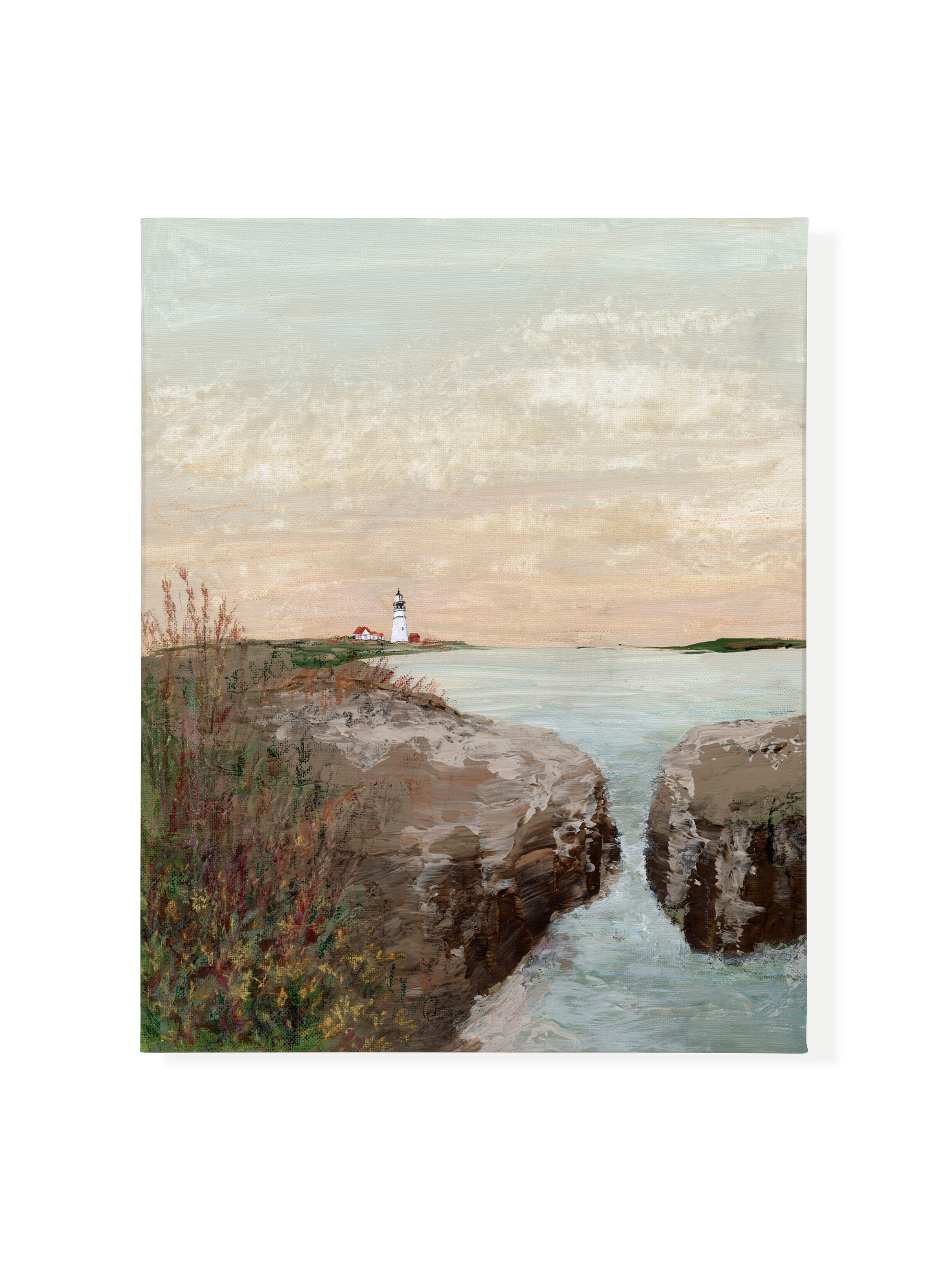 Golden hour at the Lighthouse | Canvas