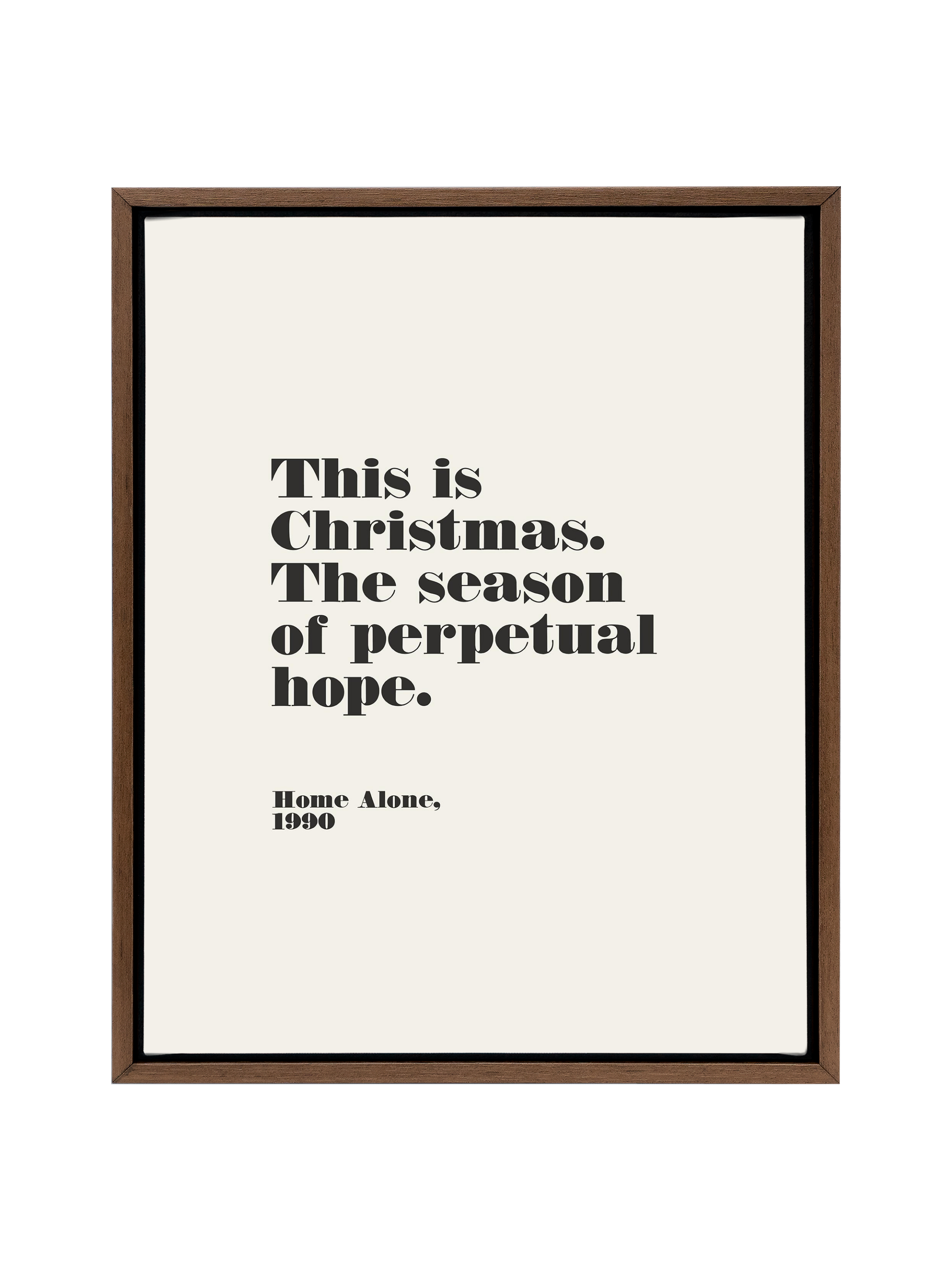 Home Alone Hope | Alabaster | Canvas