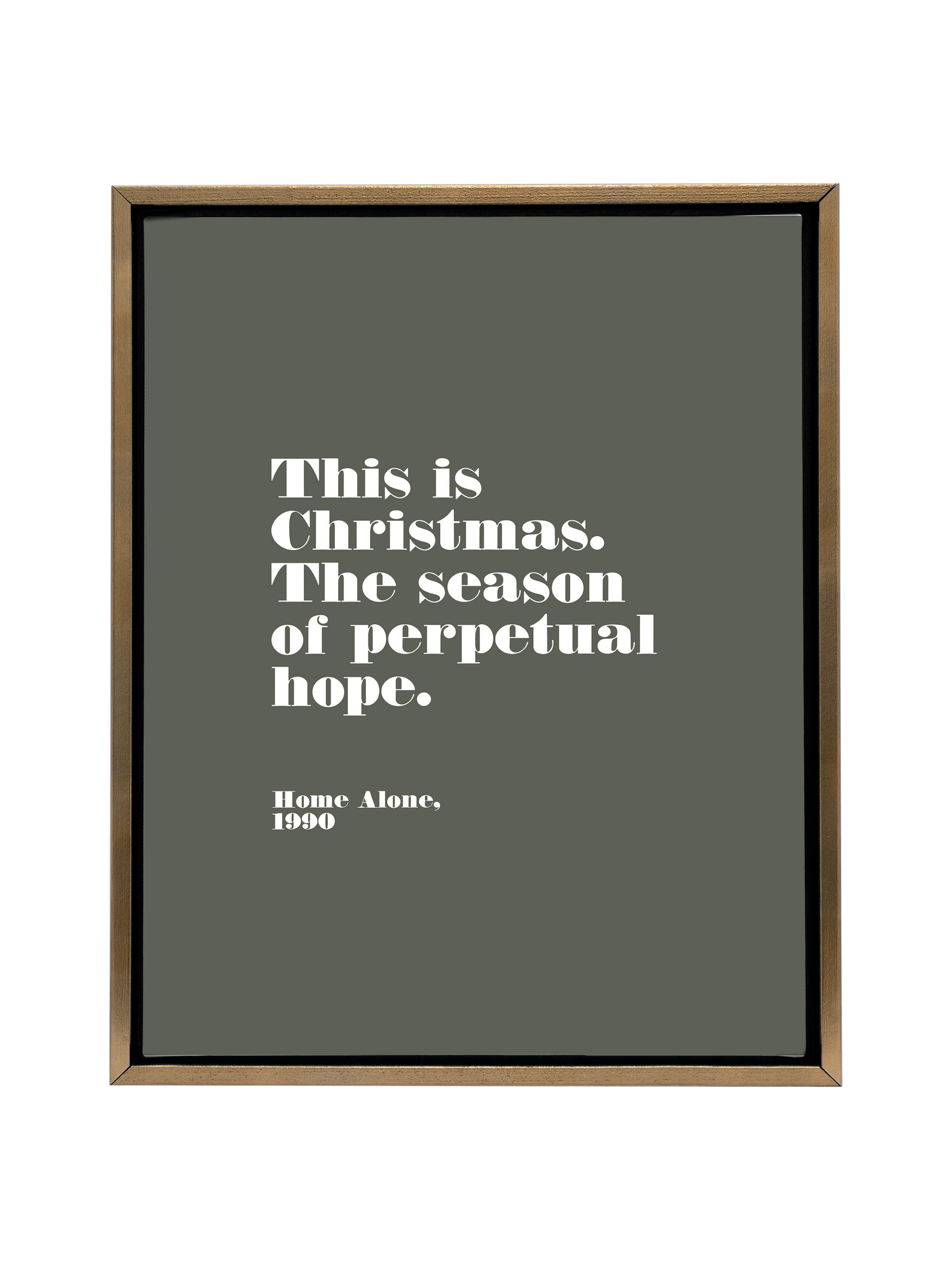 Home Alone Hope | Camp Green | Canvas