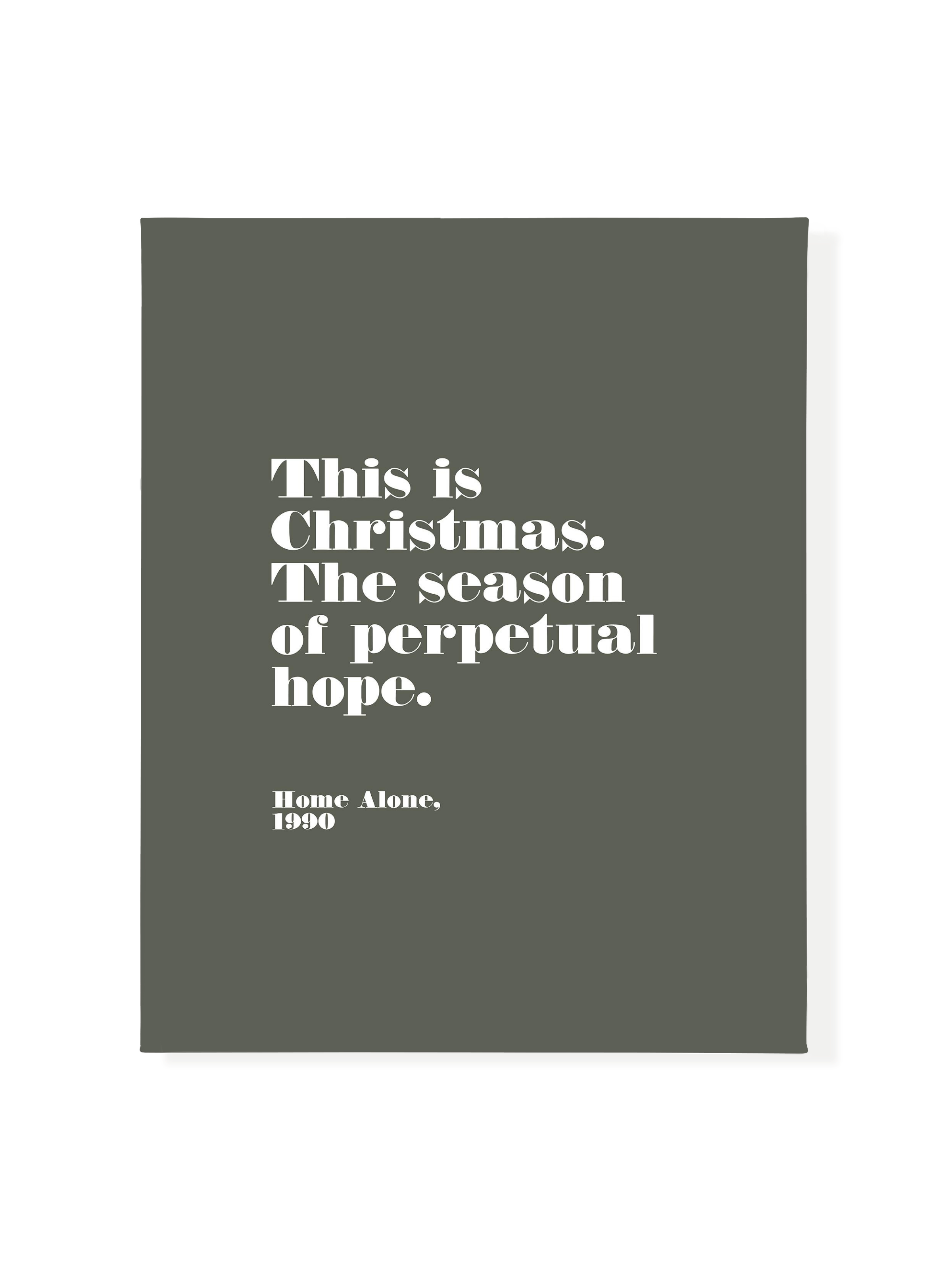 Home Alone Hope | Camp Green | Canvas