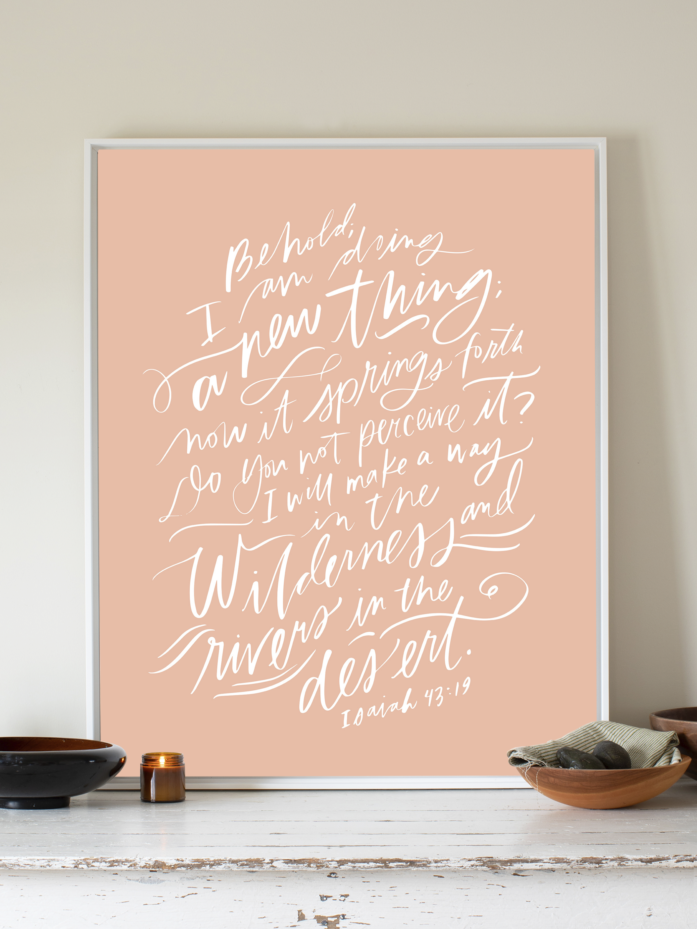 I Am Doing A New Thing (Isaiah 43:19) | Cameo | Canvas