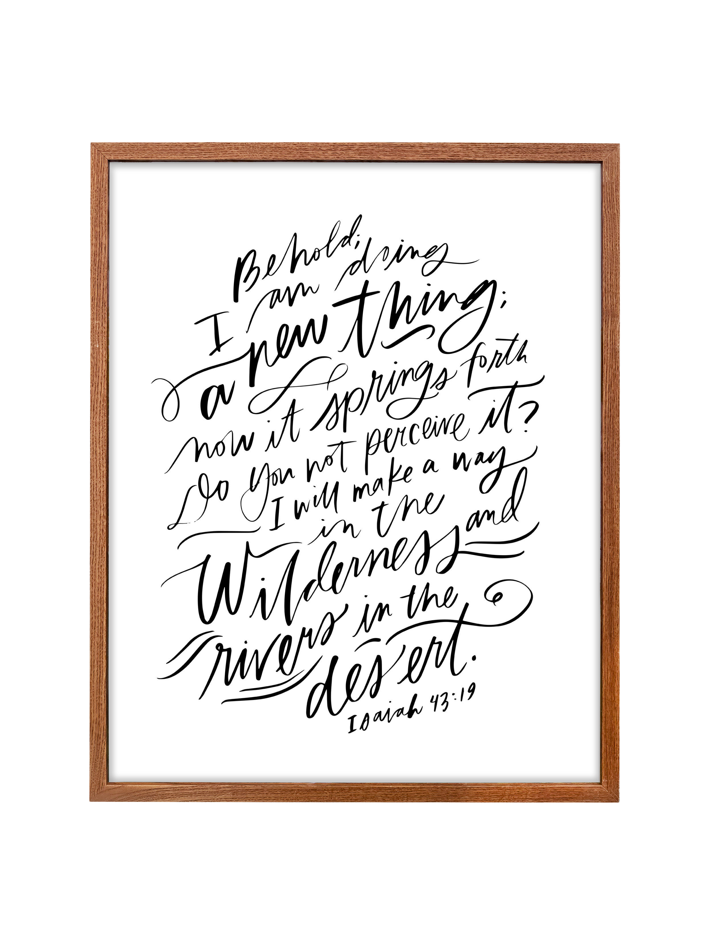 I Am Doing A New Thing (Isaiah 43:19) | Pure White | Canvas