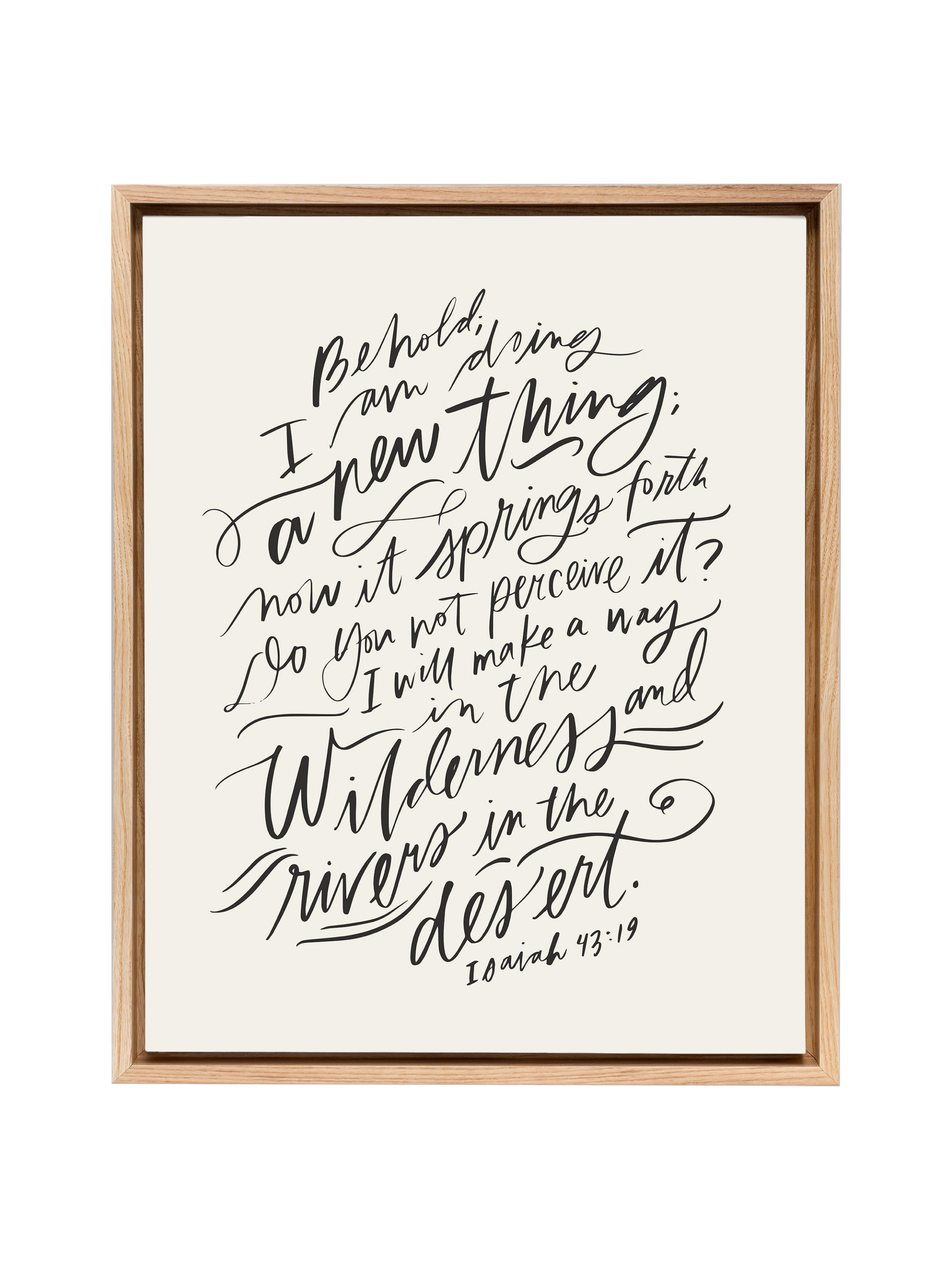 I Am Doing A New Thing (Isaiah 43:19) | Alabaster | Canvas