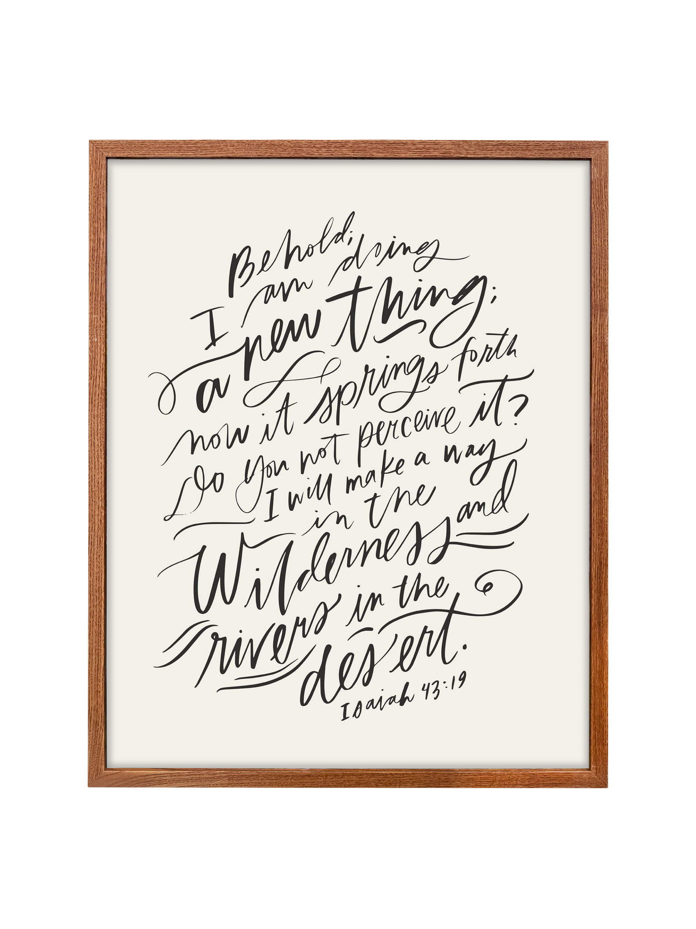 I Am Doing A New Thing (Isaiah 43:19) | Alabaster | Canvas