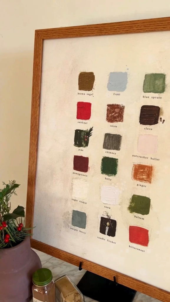 holiday palette canvas