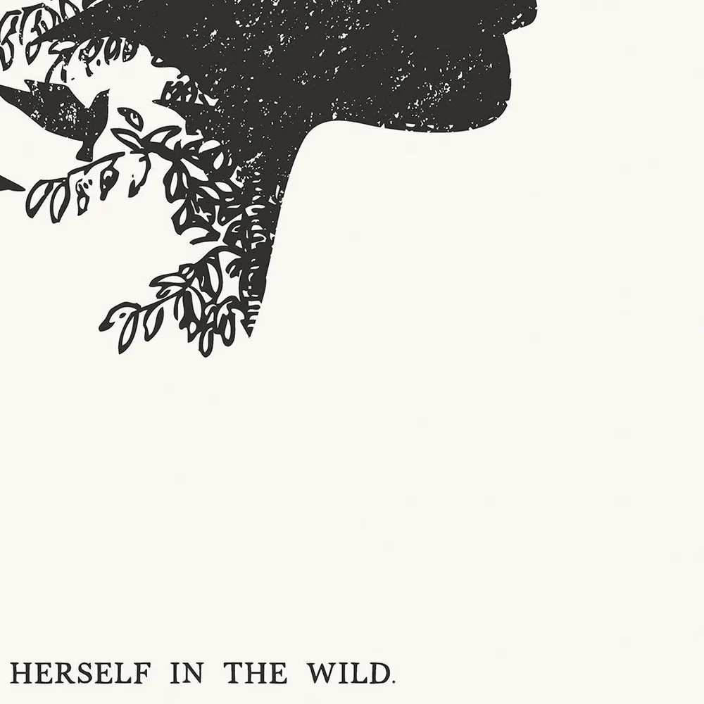 She Found Herself in the Wild (Cream) Luxe Art Print