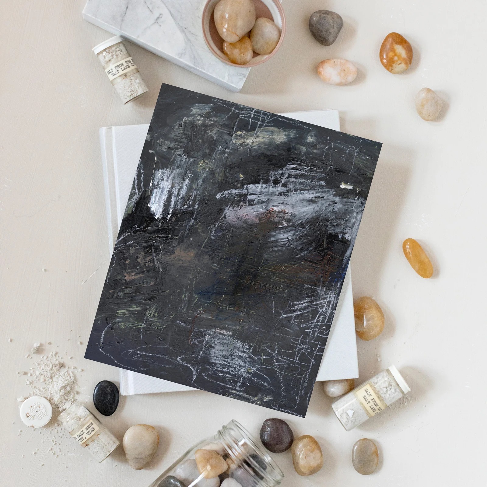Obsidian Luxe Art Print