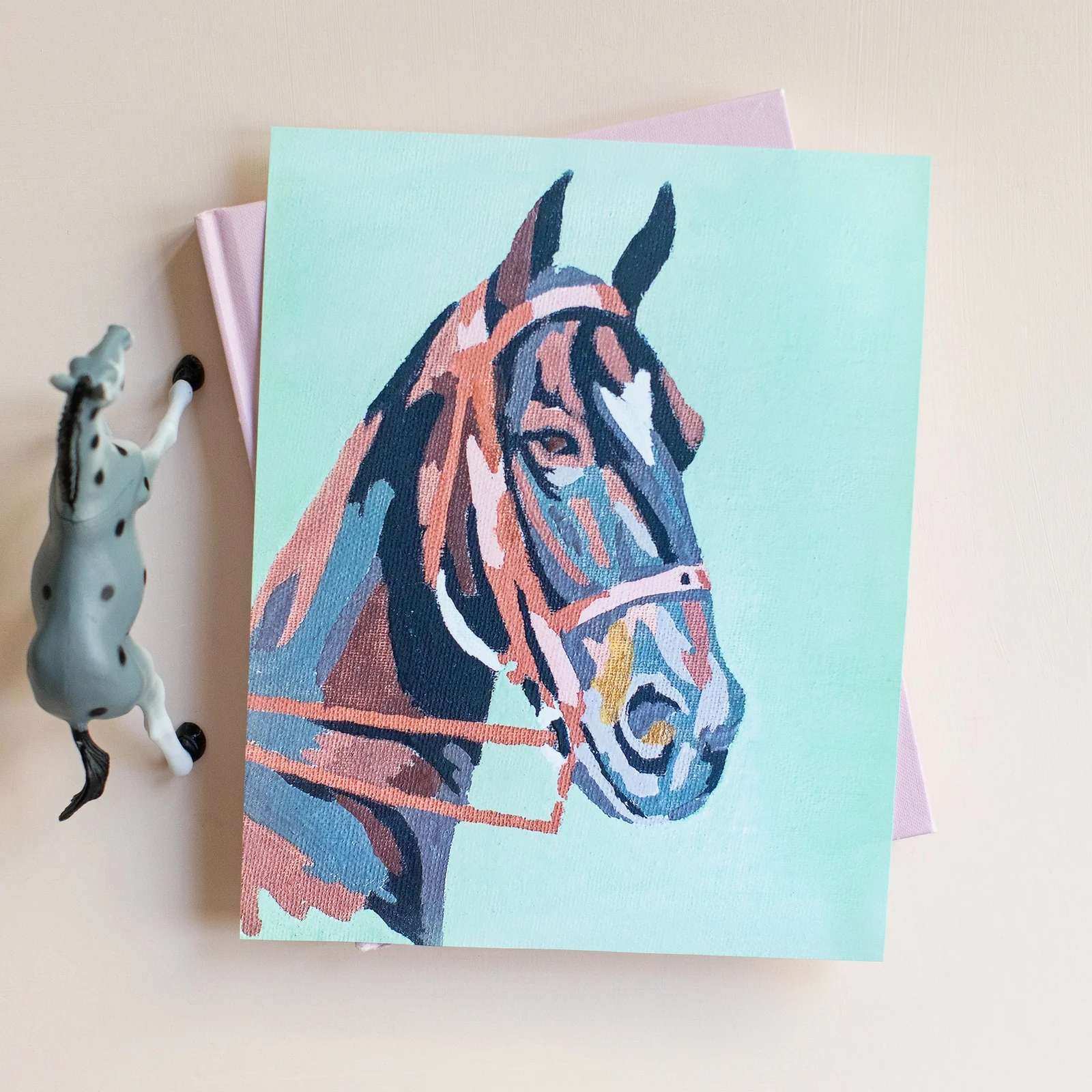 Horse Paint By Number Luxe Art Print