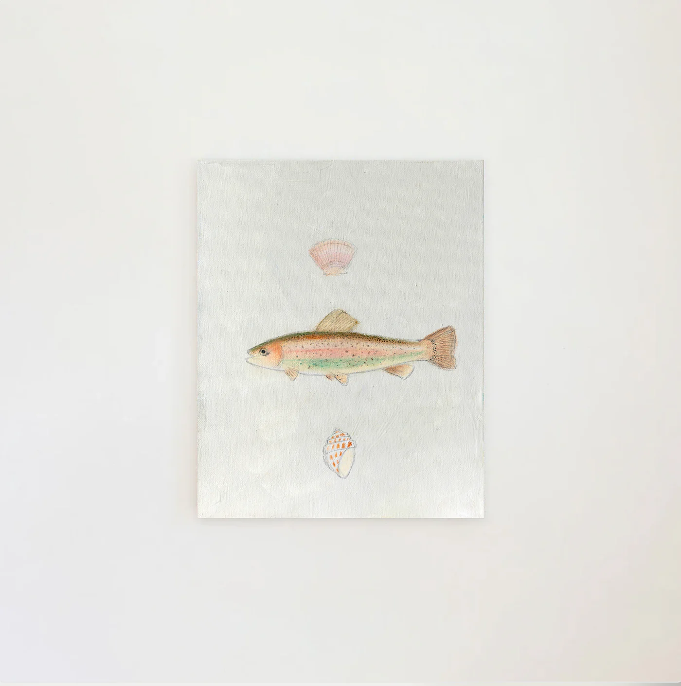 Rainbow Trout & Scallop Luxe Art Print