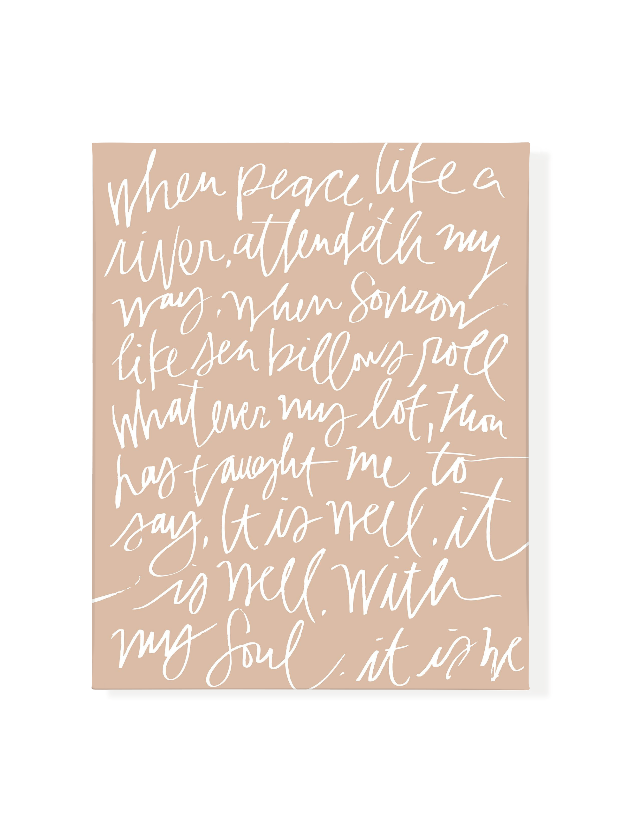 It Is Well | Cameo | Canvas