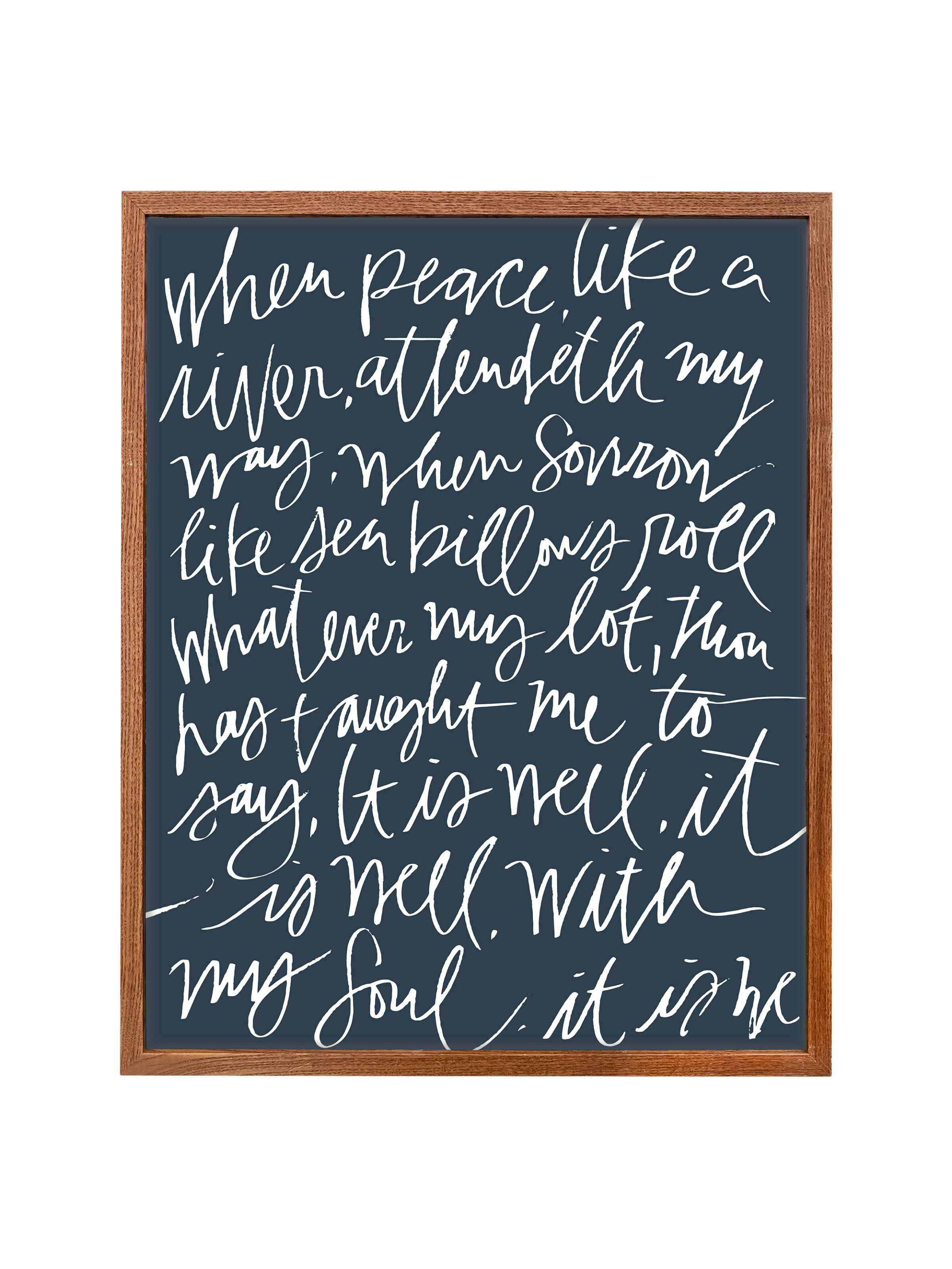 It Is Well | Interior Navy | Canvas
