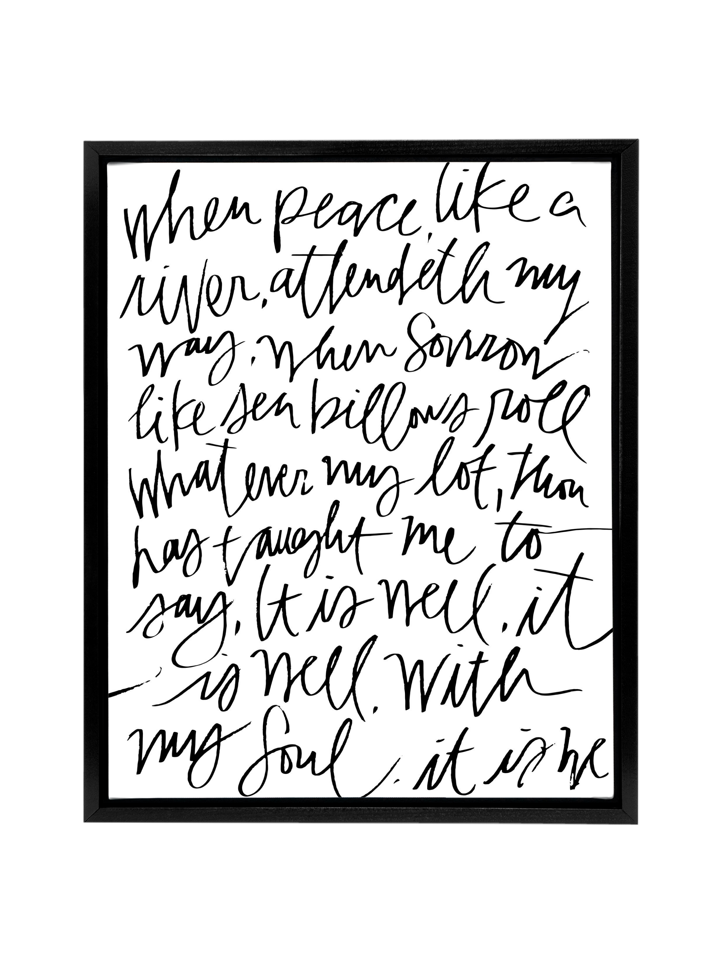 It Is Well | Pure White | Canvas