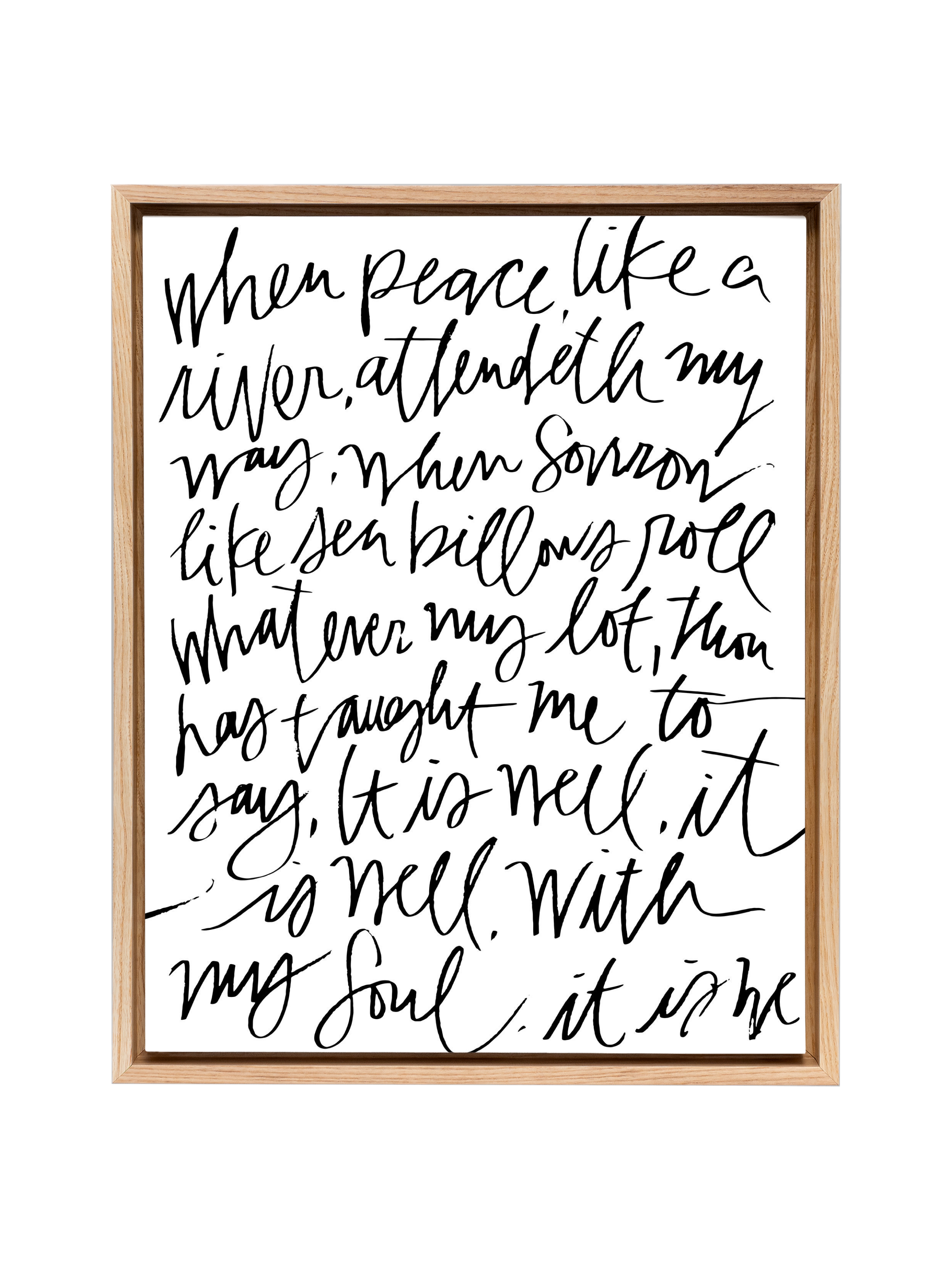 It Is Well | Pure White | Canvas