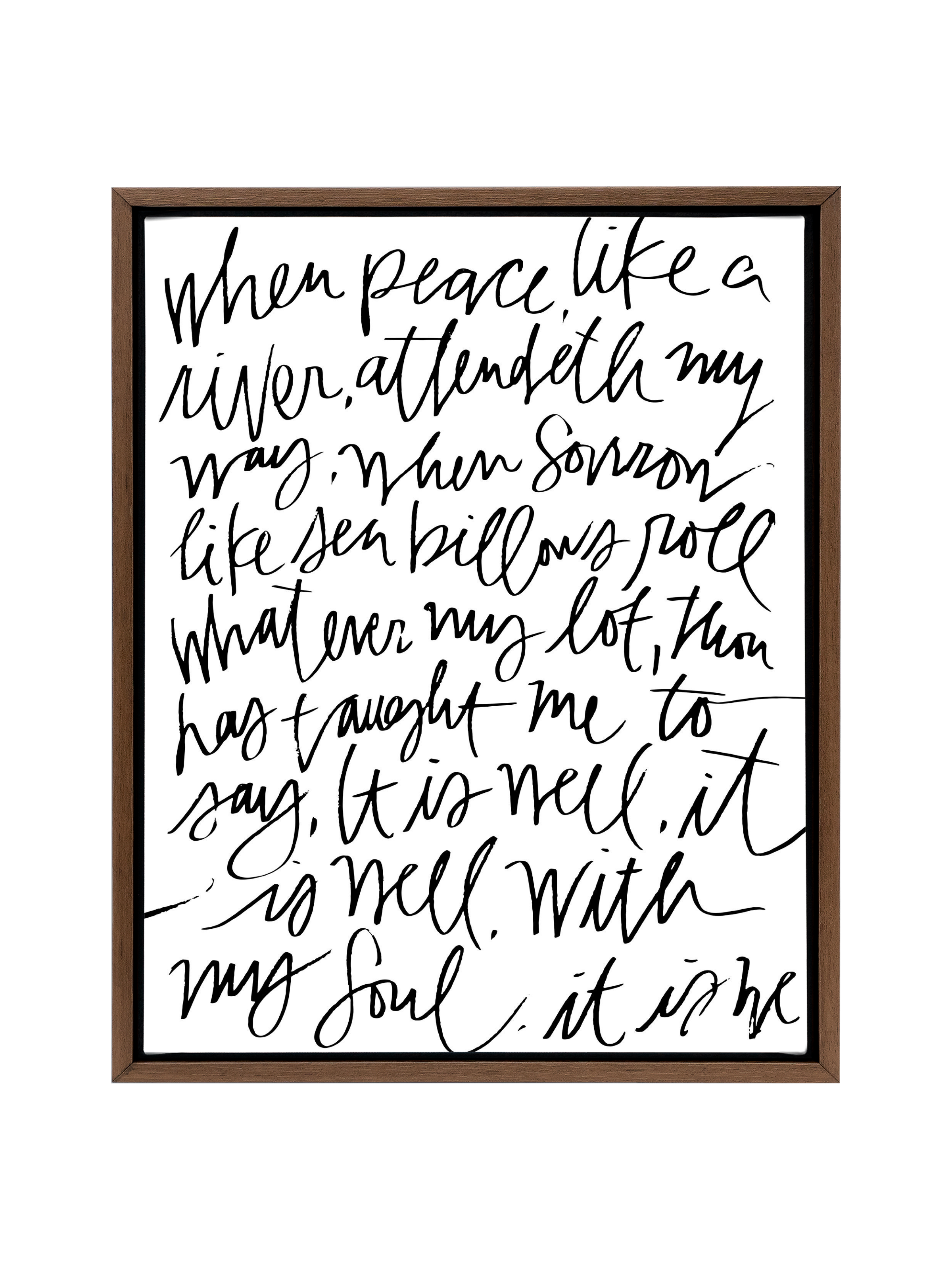 It Is Well | Pure White | Canvas