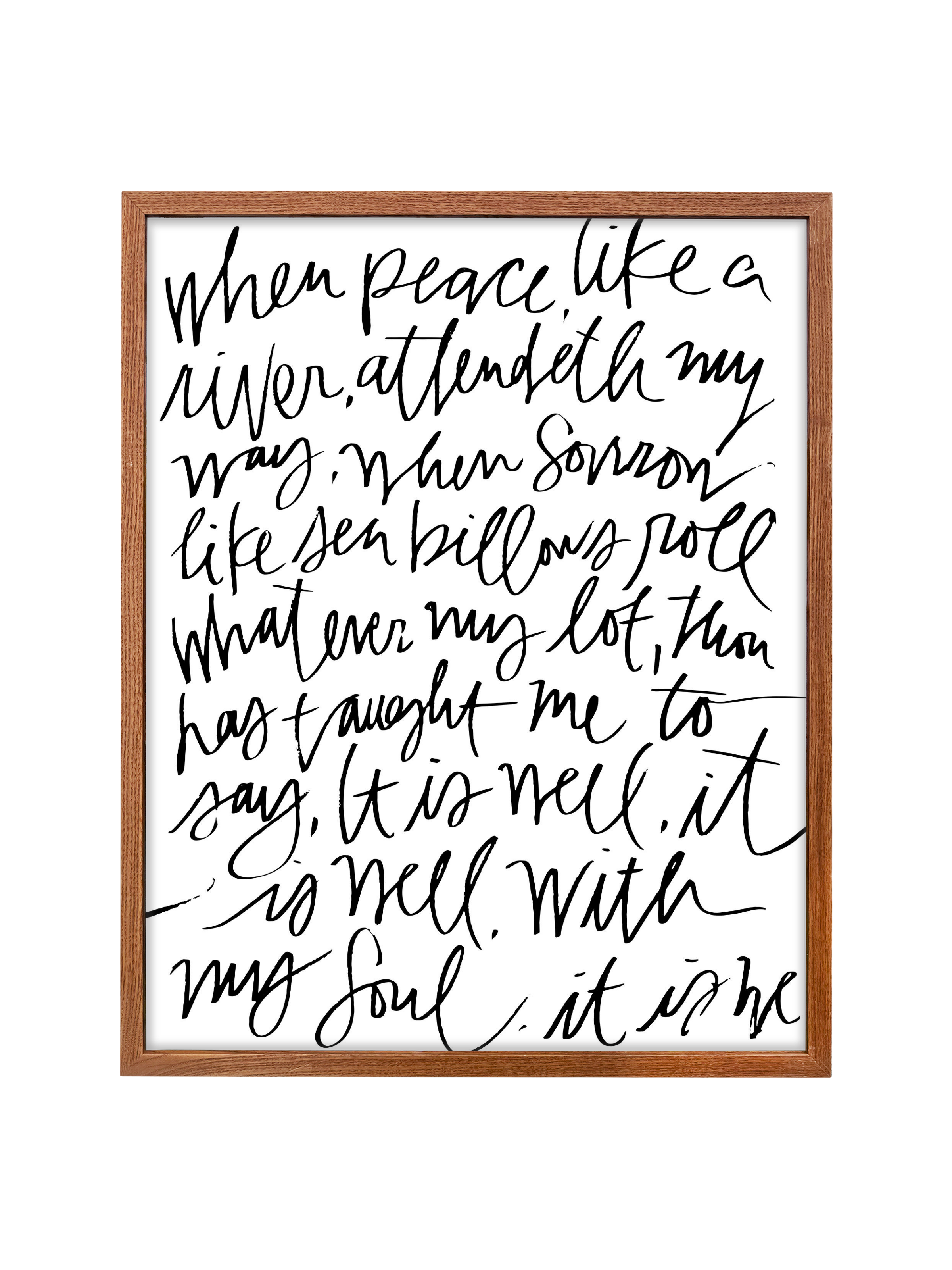 It Is Well | Pure White | Canvas