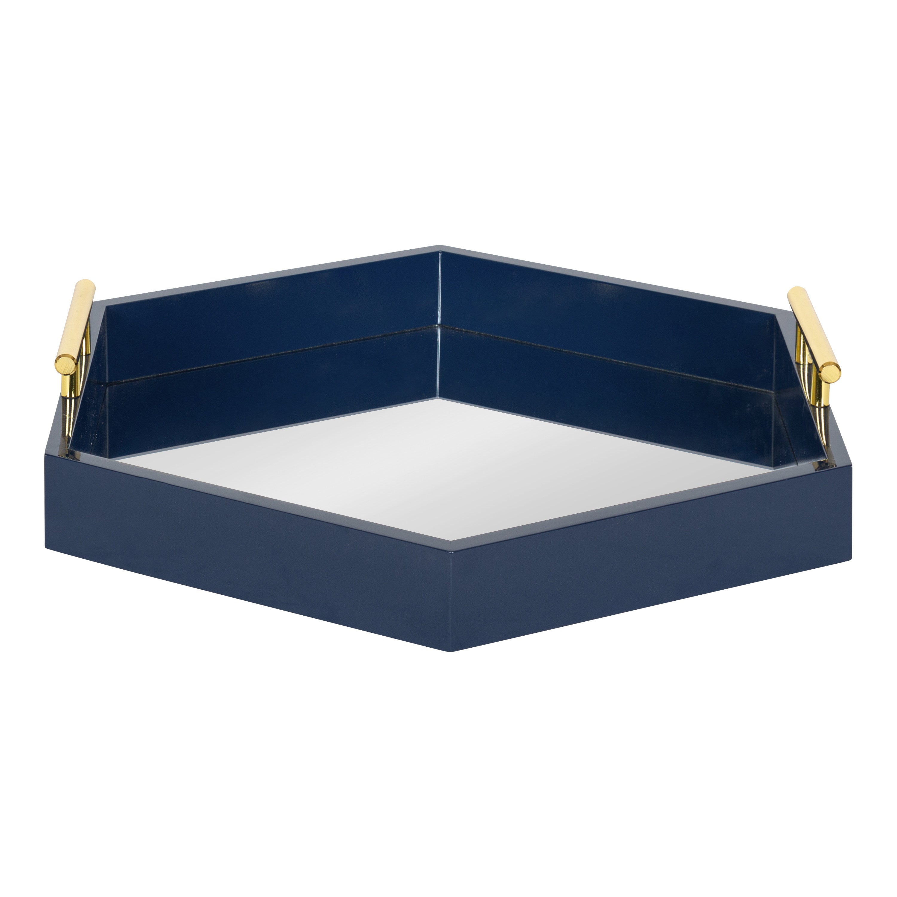 Lipton Hexagon Decorative Tray with Metal Handles