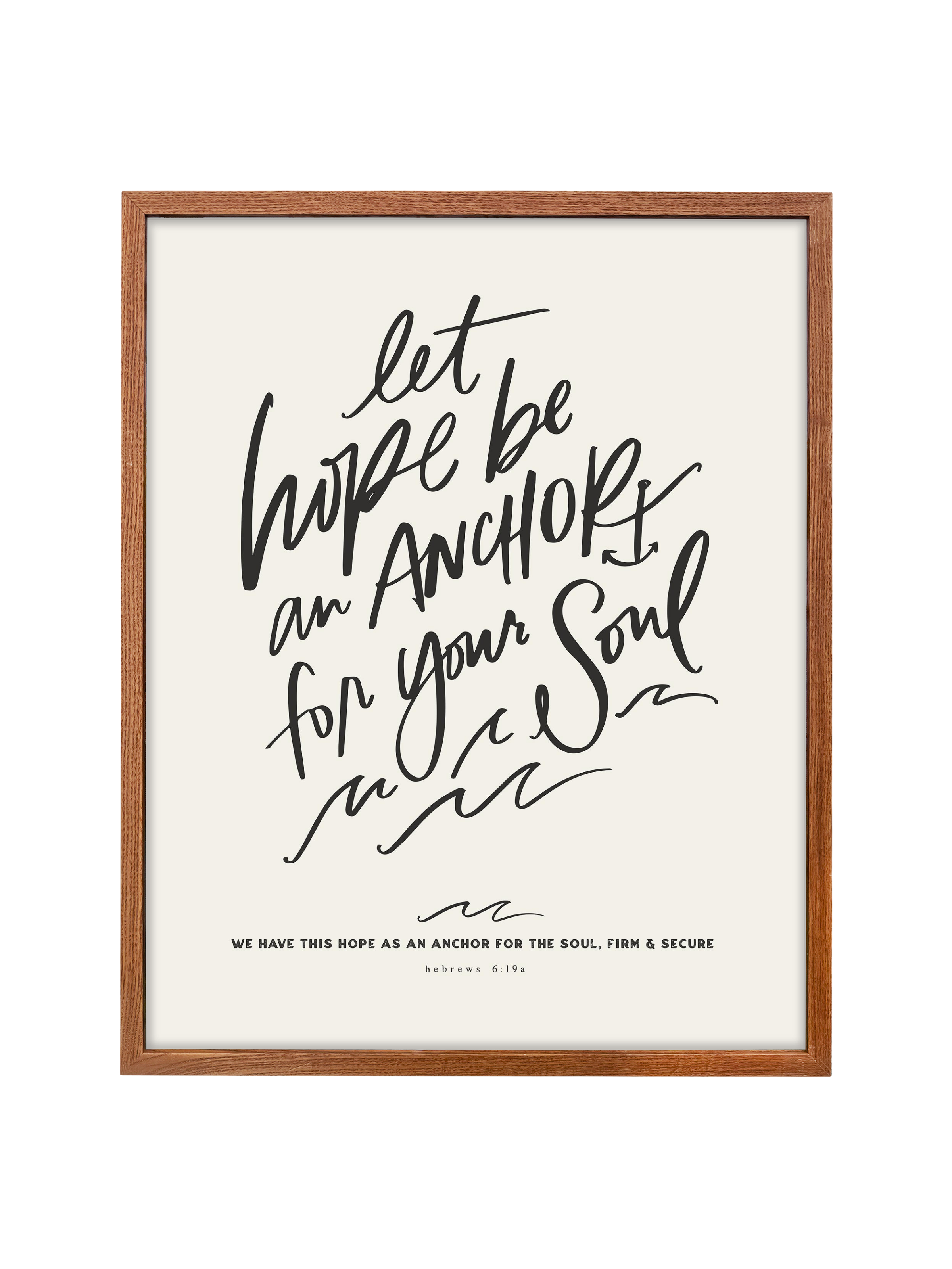 Let Hope Anchor Your Soul | Alabaster | Canvas