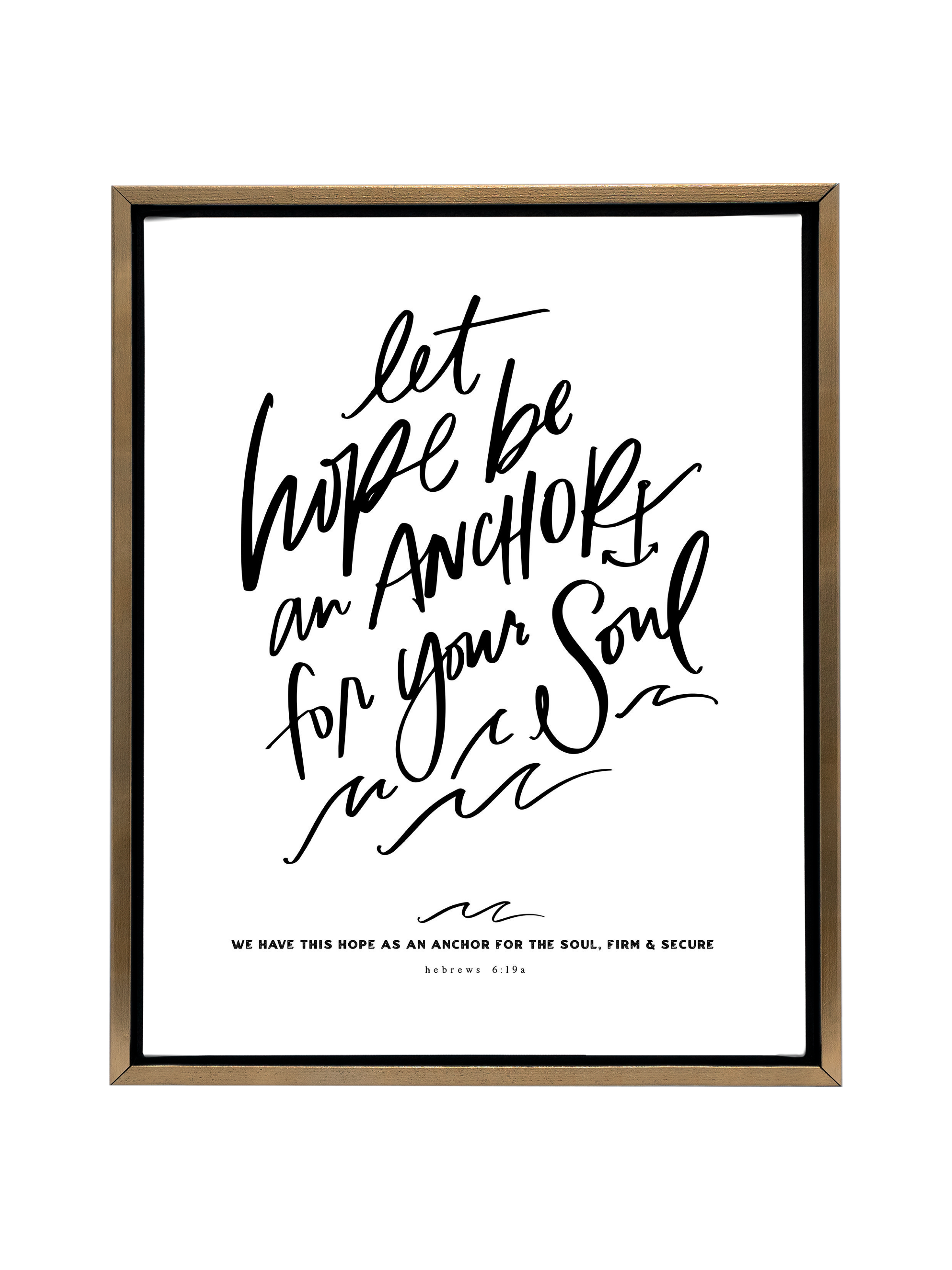 Let Hope Anchor Your Soul | Pure White | Canvas