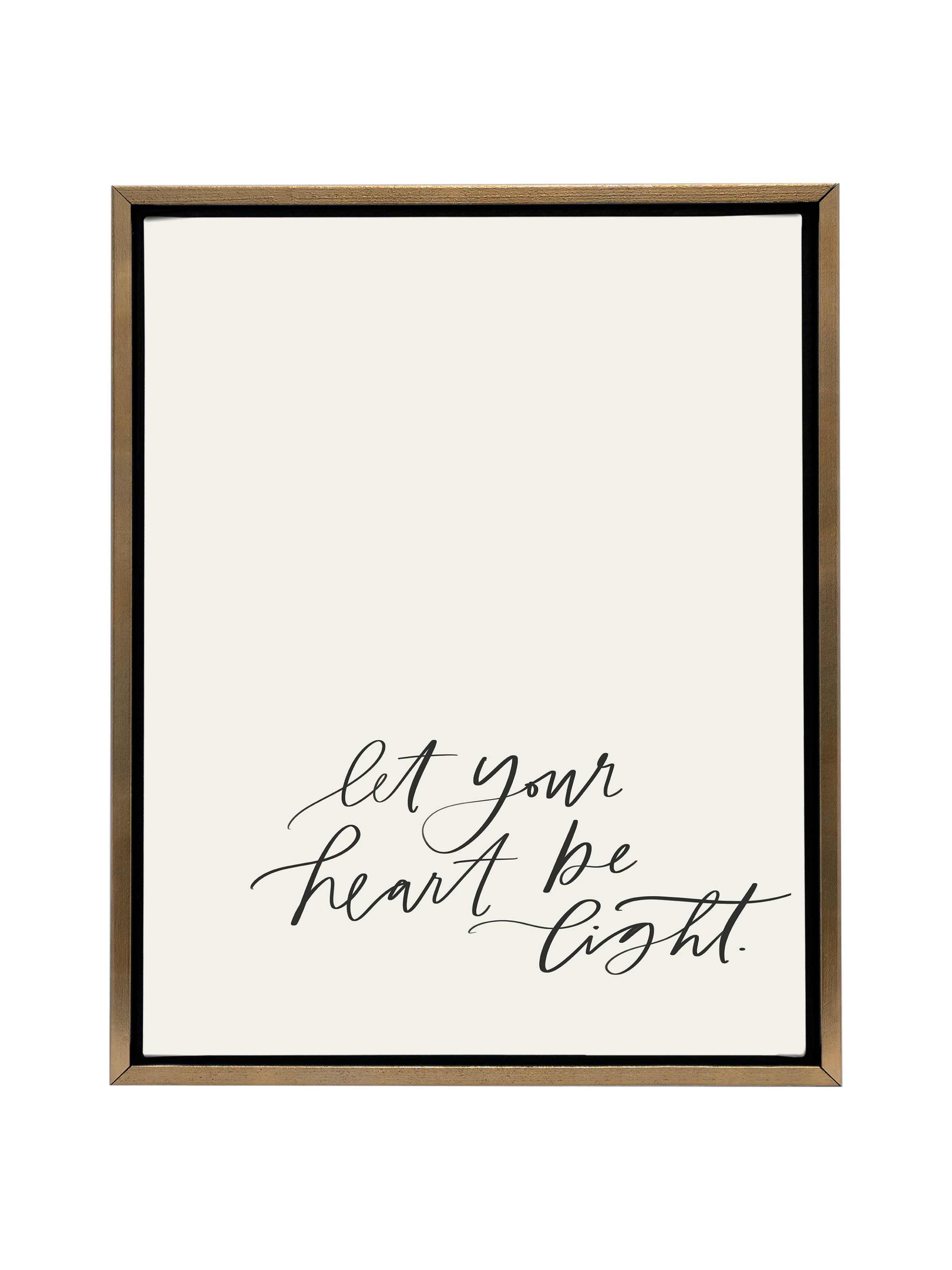 Let Your Heart be Light | Alabaster | Canvas