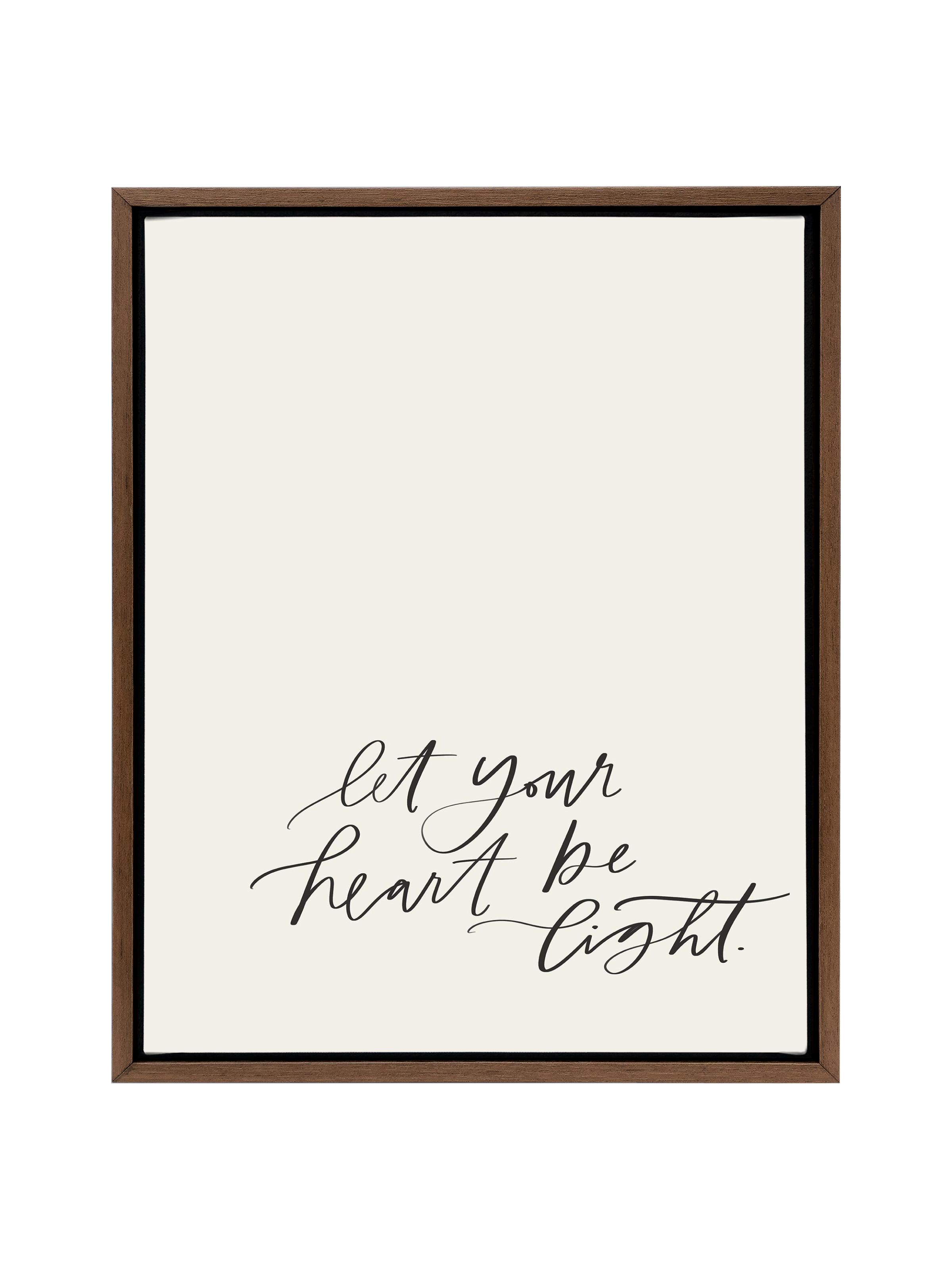 Let Your Heart be Light | Alabaster | Canvas