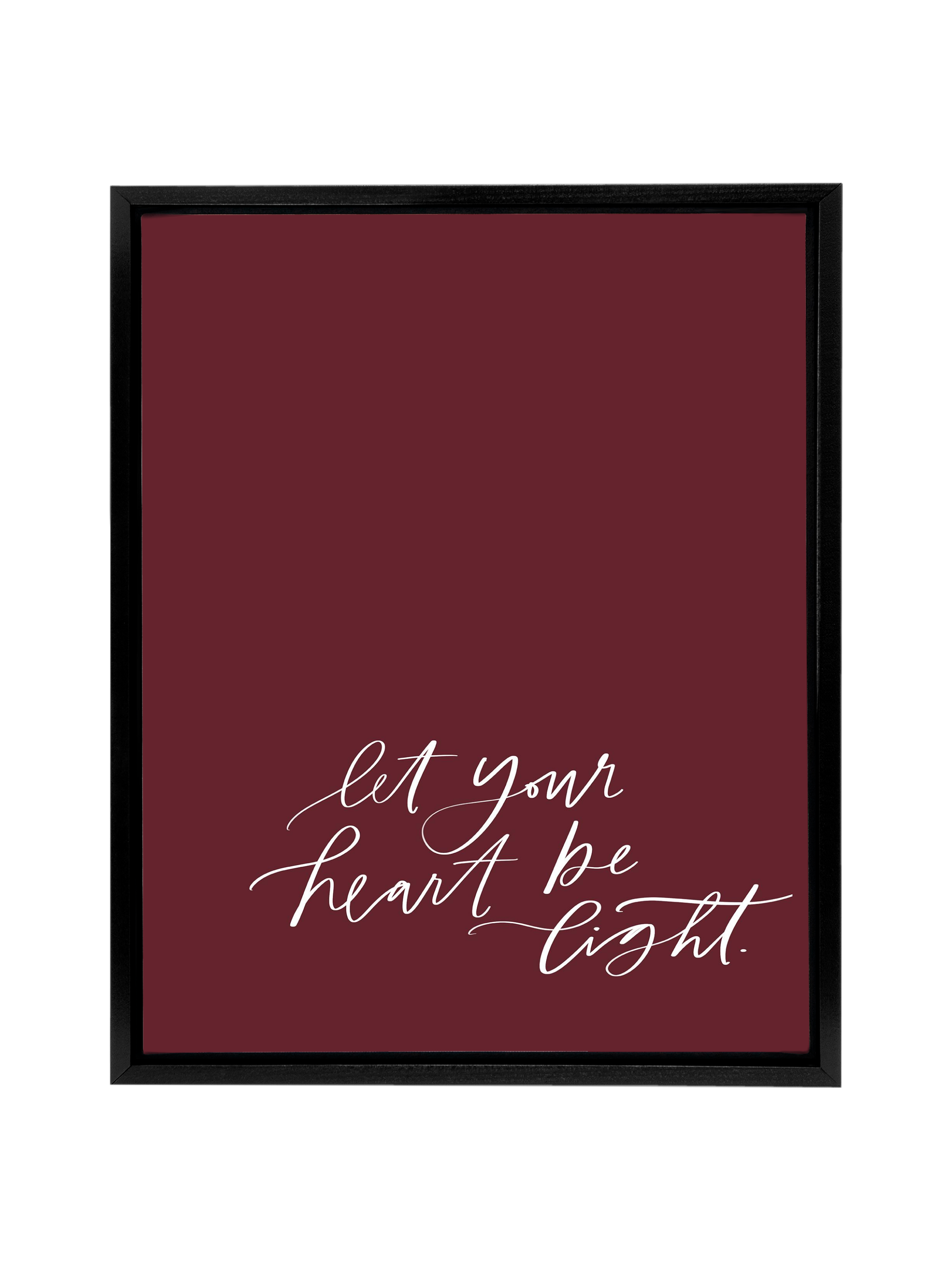 Let Your Heart be Light | Pomegranate | Canvas