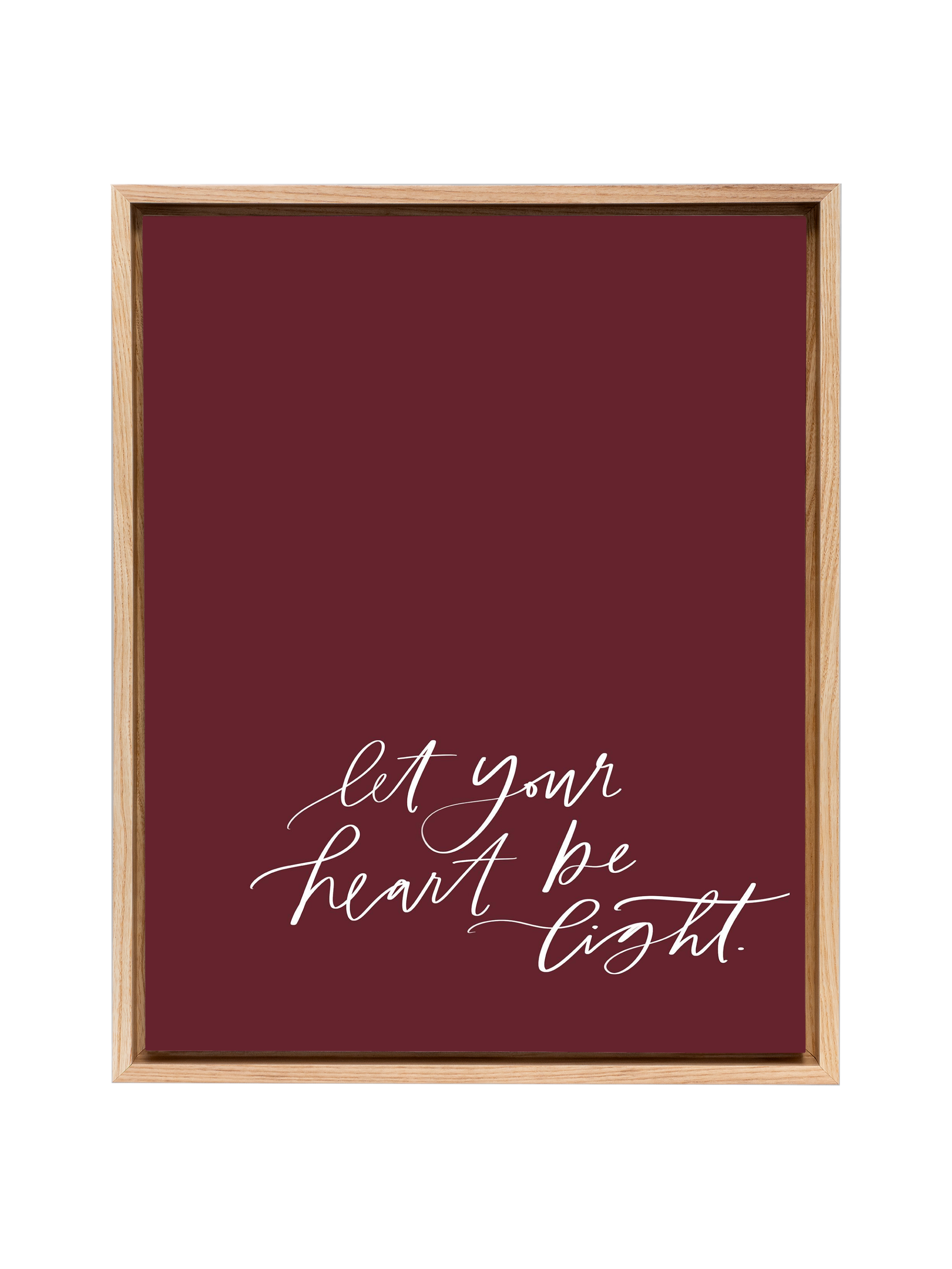 Let Your Heart be Light | Pomegranate | Canvas