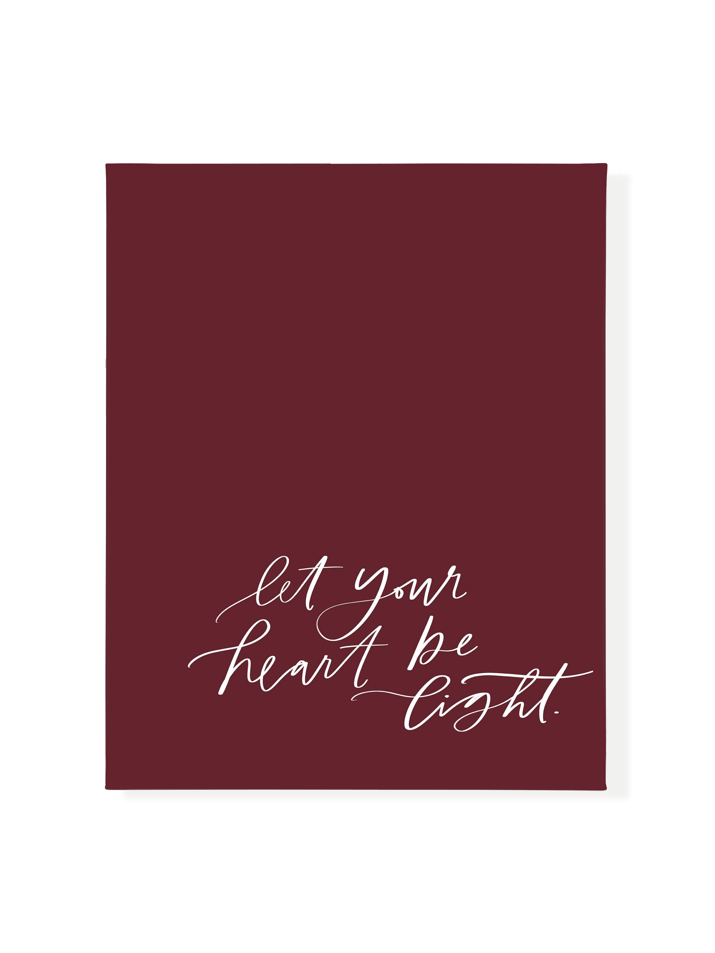 Let Your Heart be Light | Pomegranate | Canvas