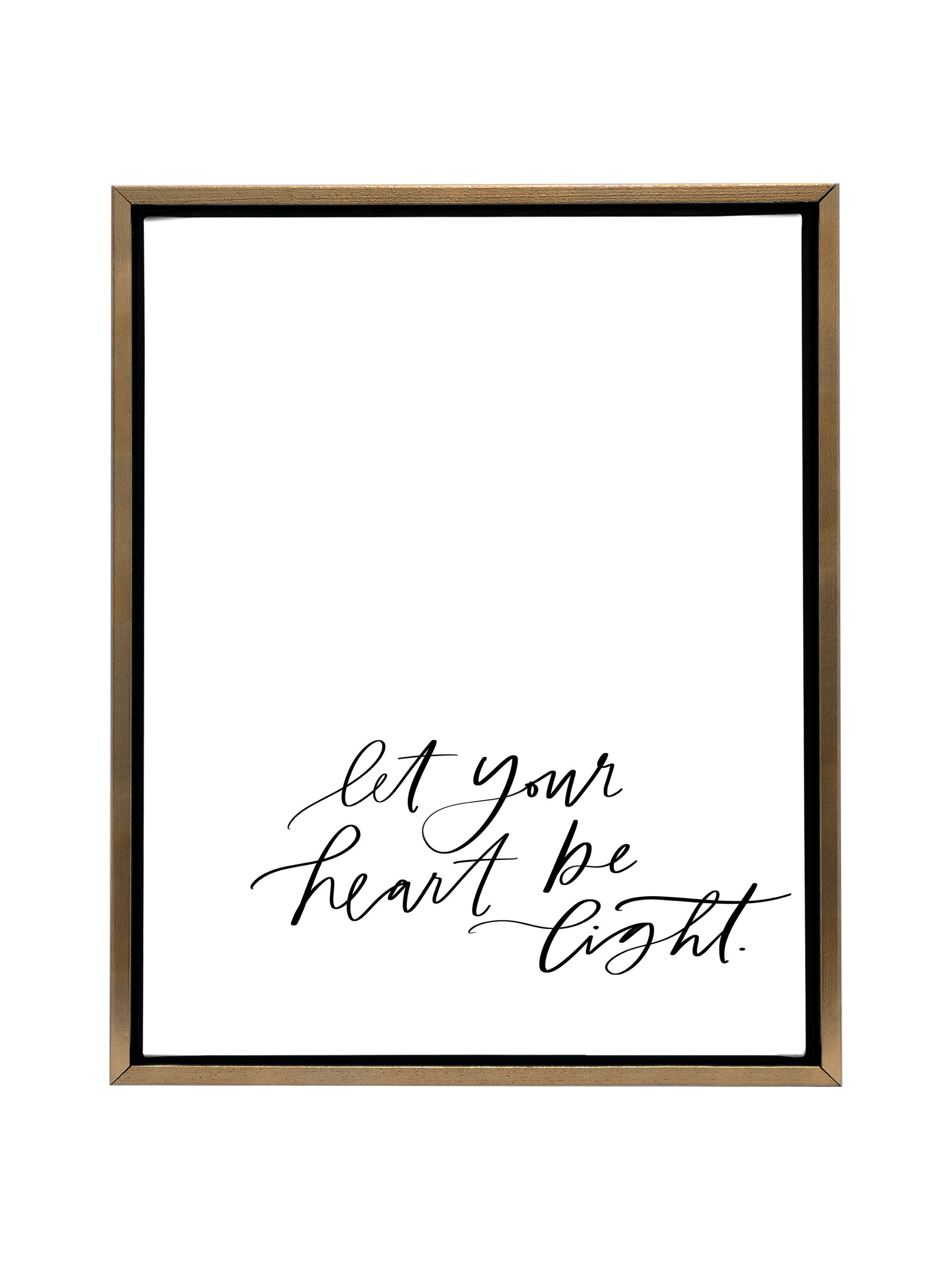 Let Your Heart be Light | Pure White | Canvas