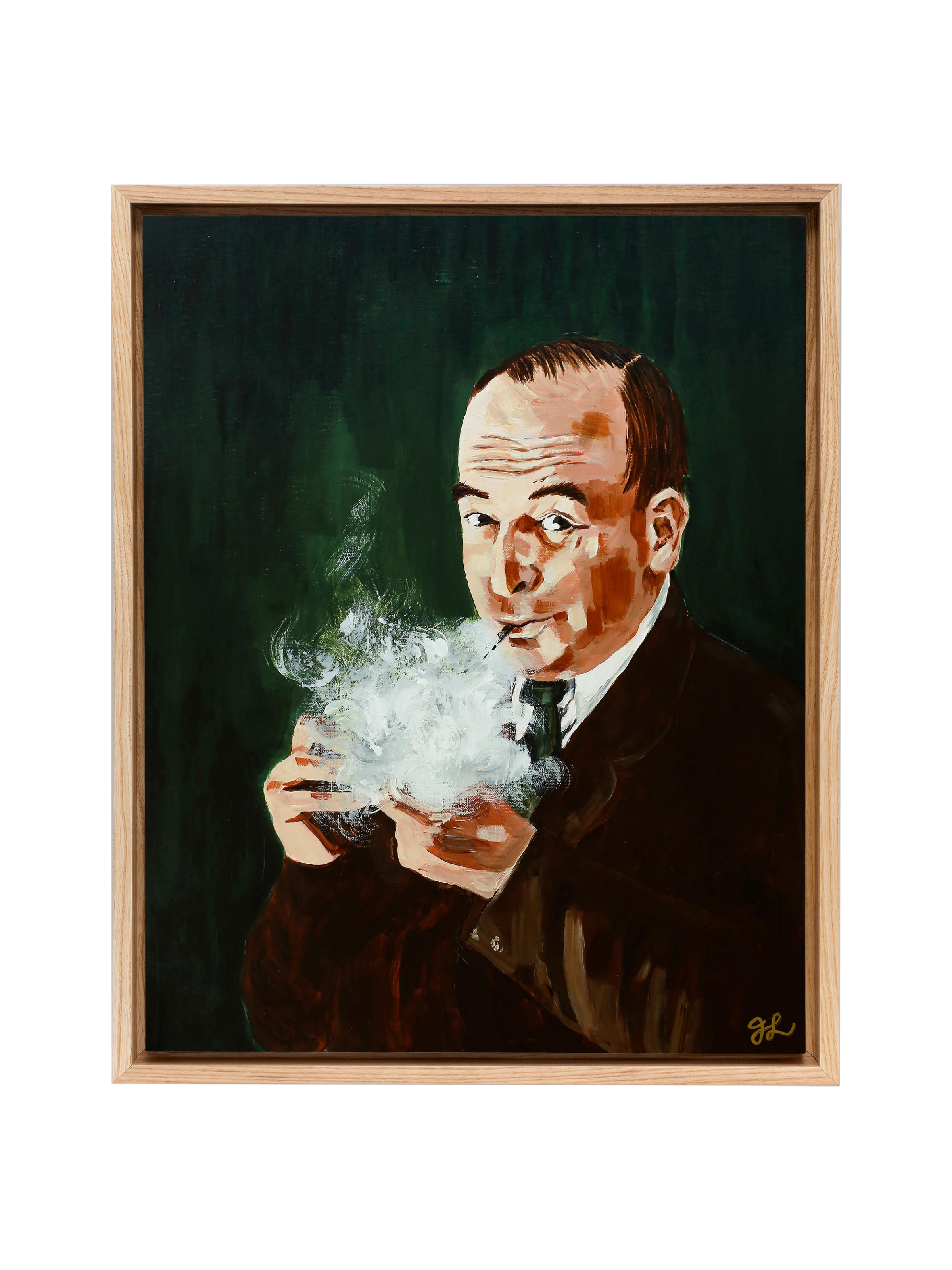 Lewis and His Pipe | Canvas