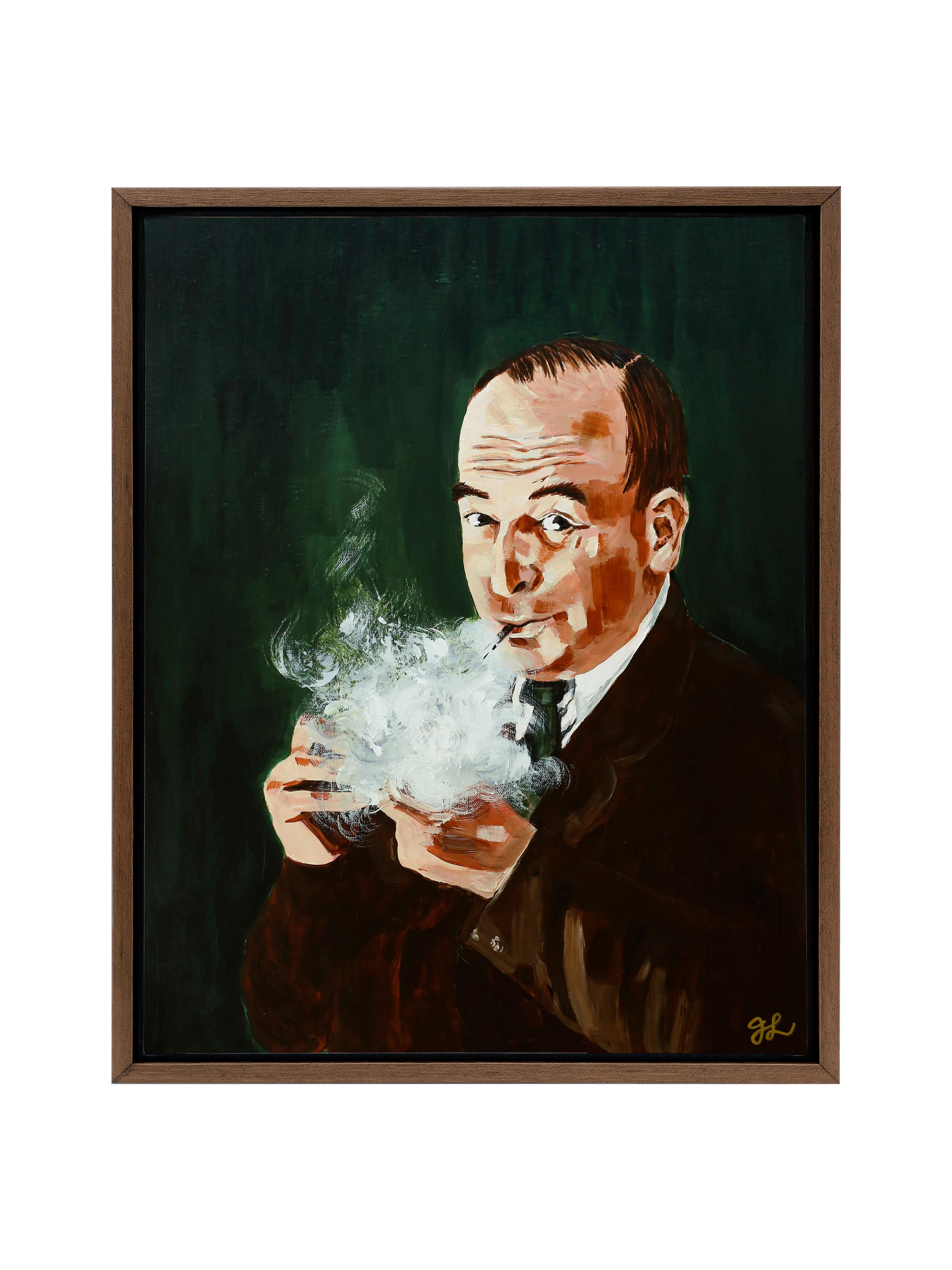Lewis and His Pipe | Canvas
