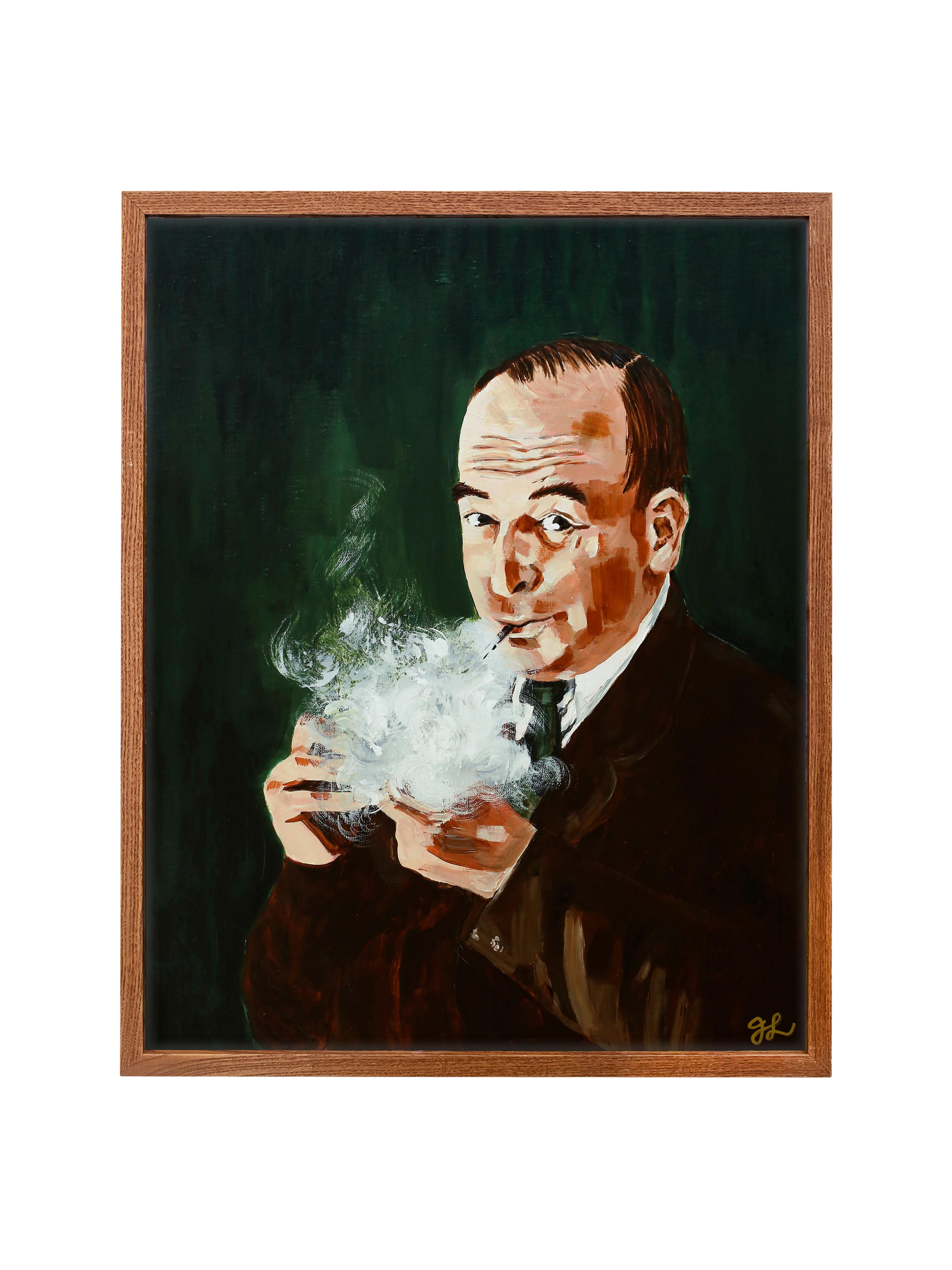 Lewis and His Pipe | Canvas