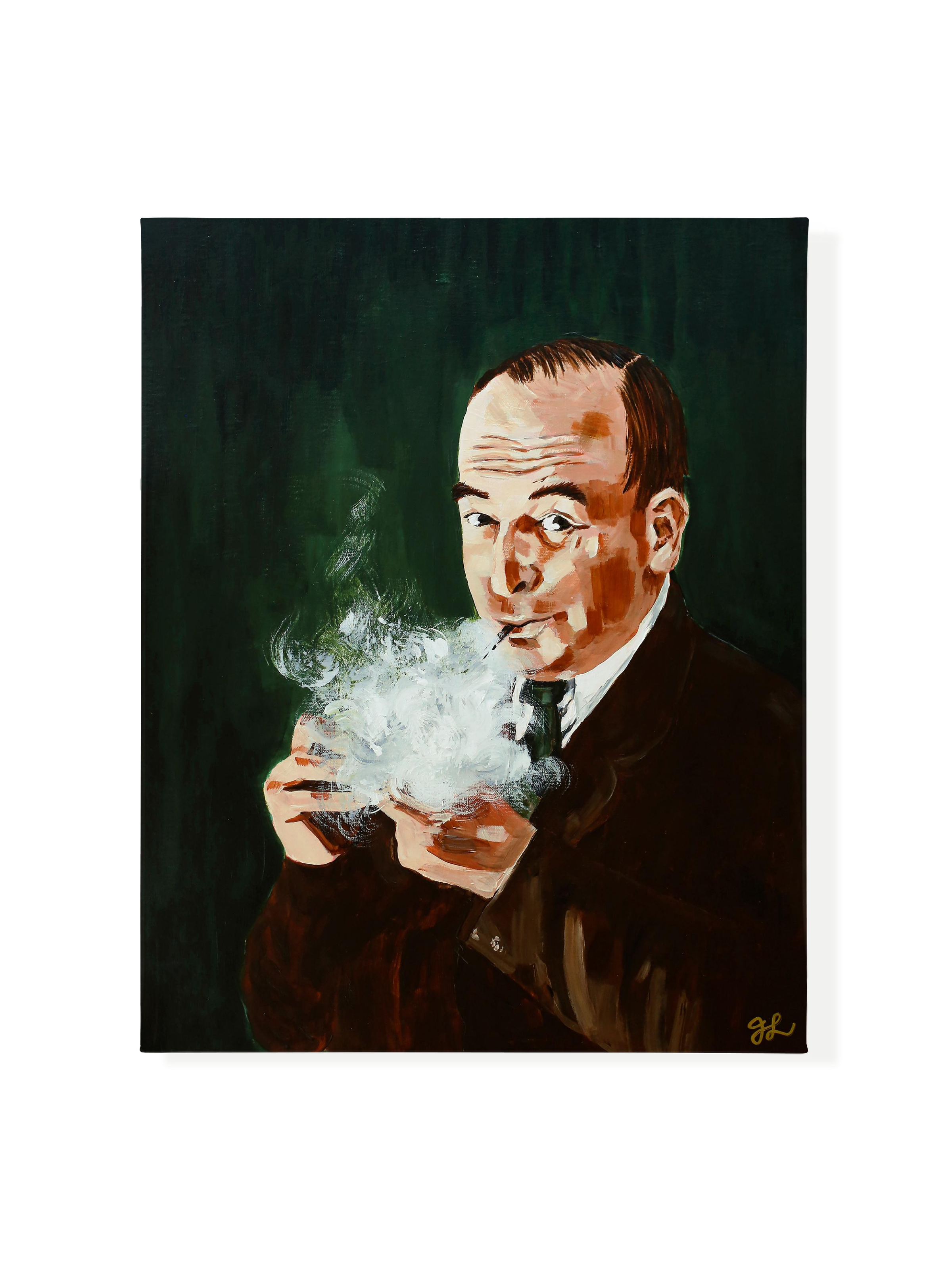 Lewis and His Pipe | Canvas