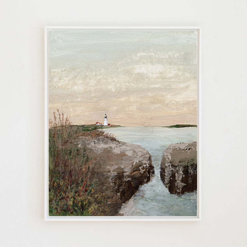 Golden hour at the Lighthouse | Canvas