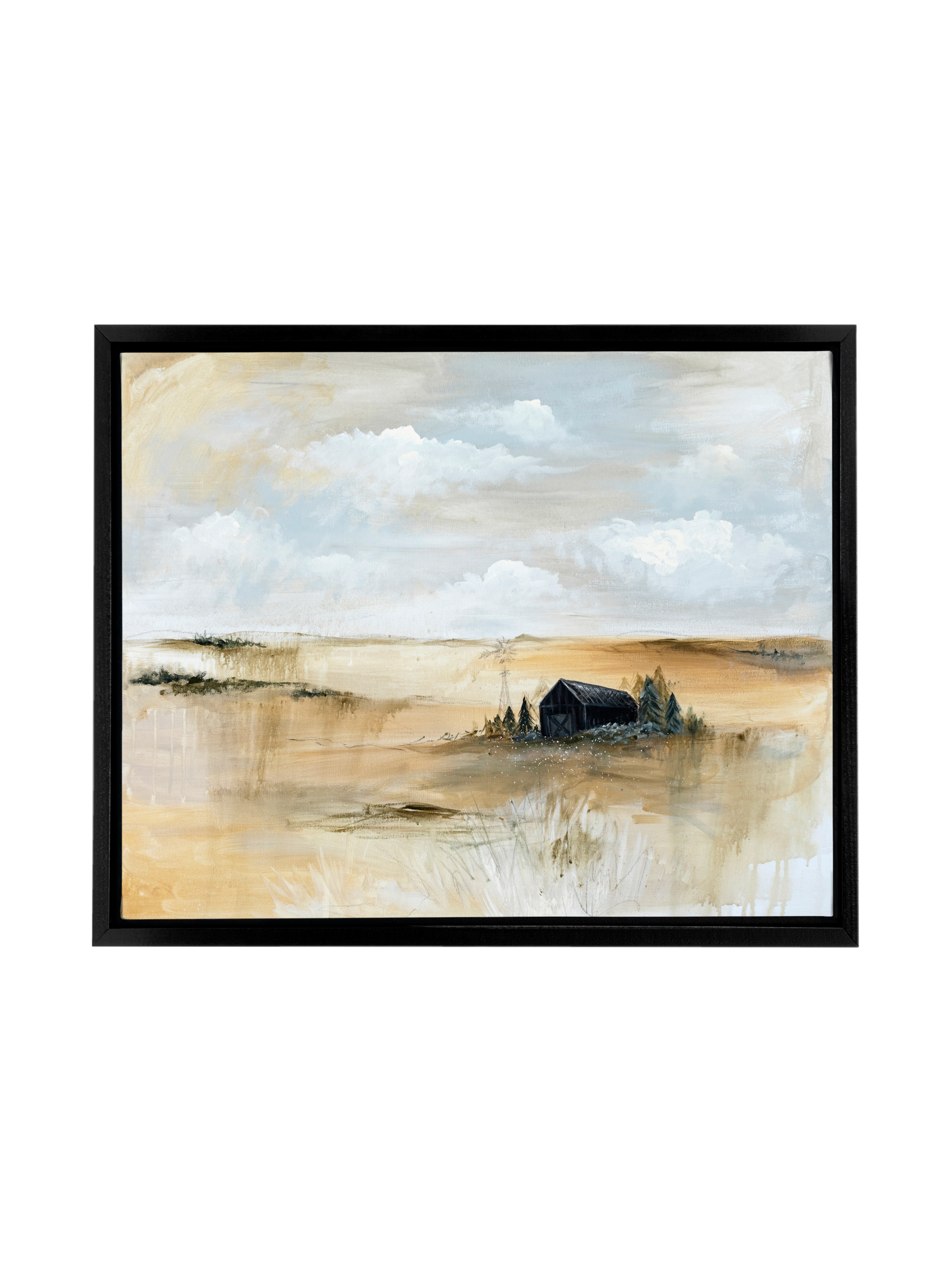 Little Black Barn | Canvas