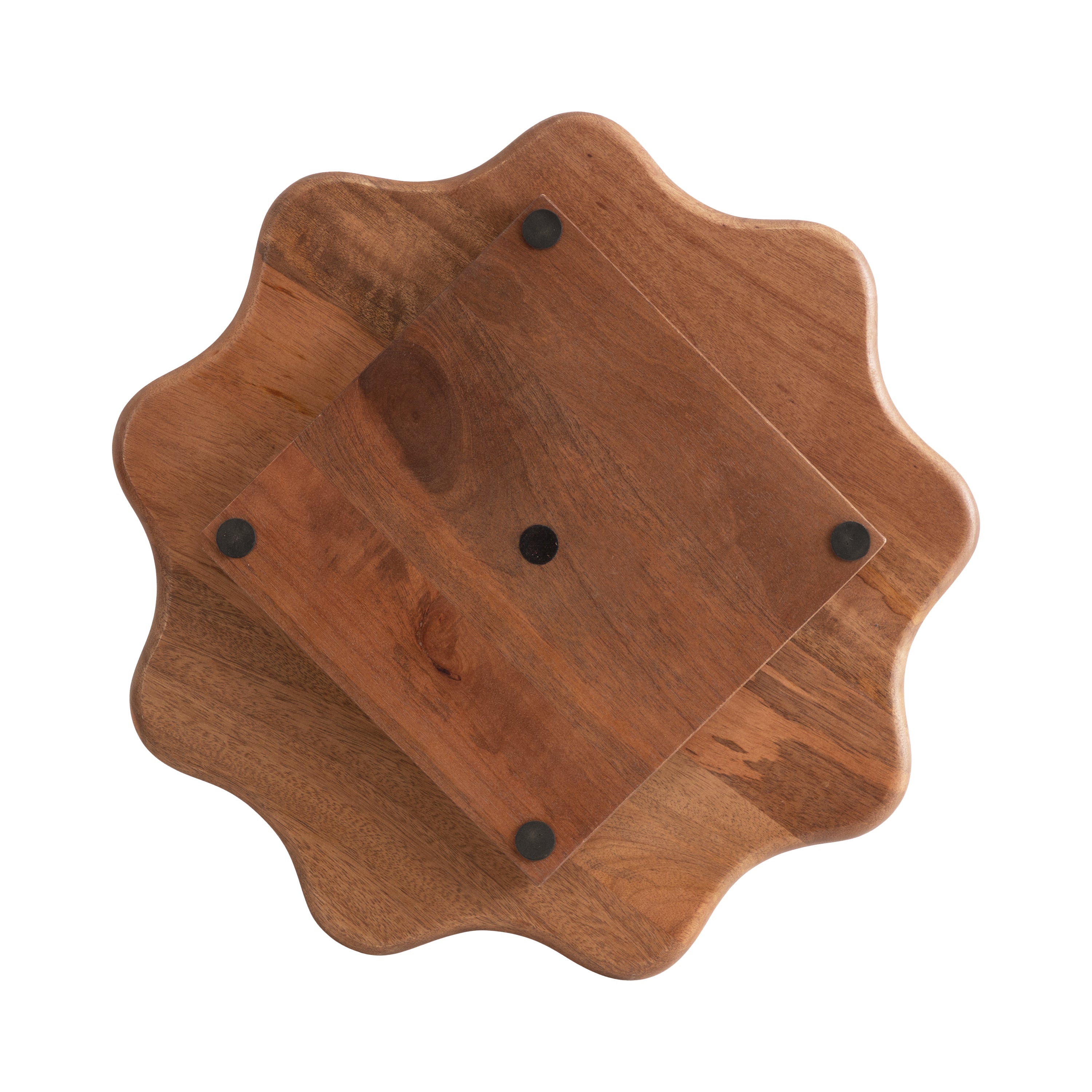 Alezar Wood Lazy Susan Tray