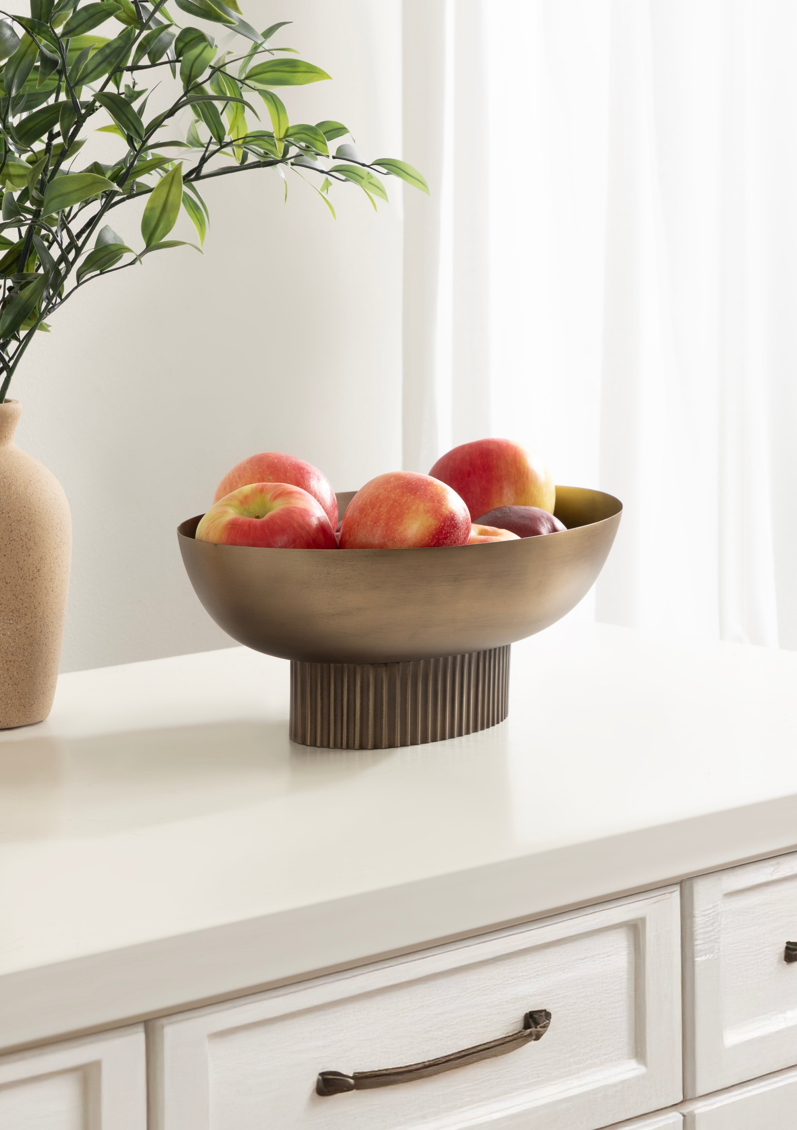 Rooks Ribbed Metal Bowl