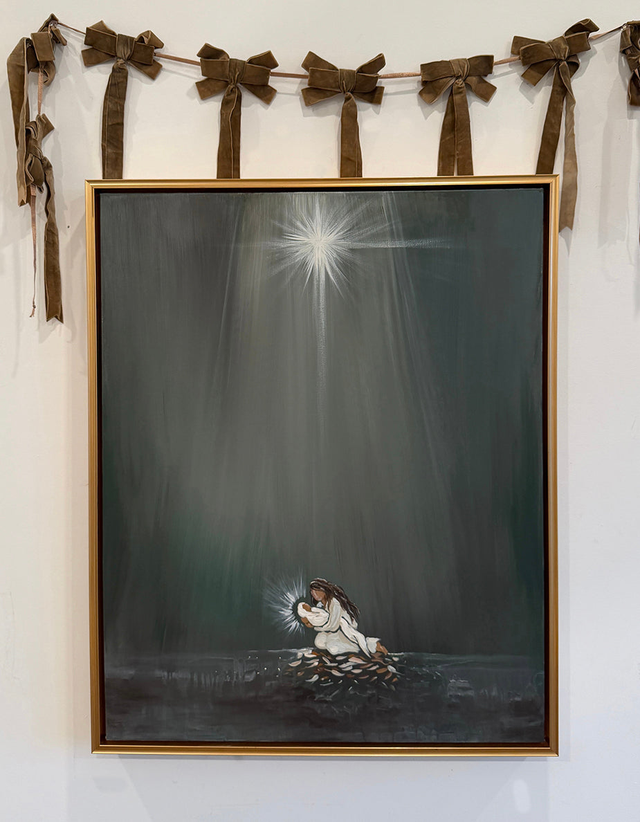 Love Came Down Nativity Canvas