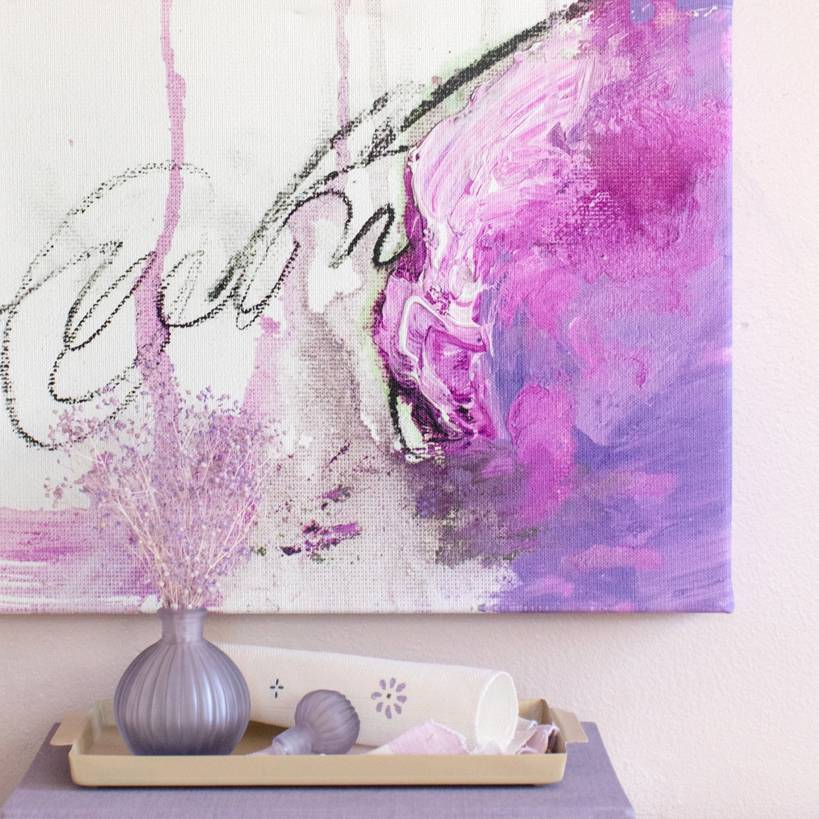Orchid Mini ✧・ﾟ Textured Canvas Wall Art
