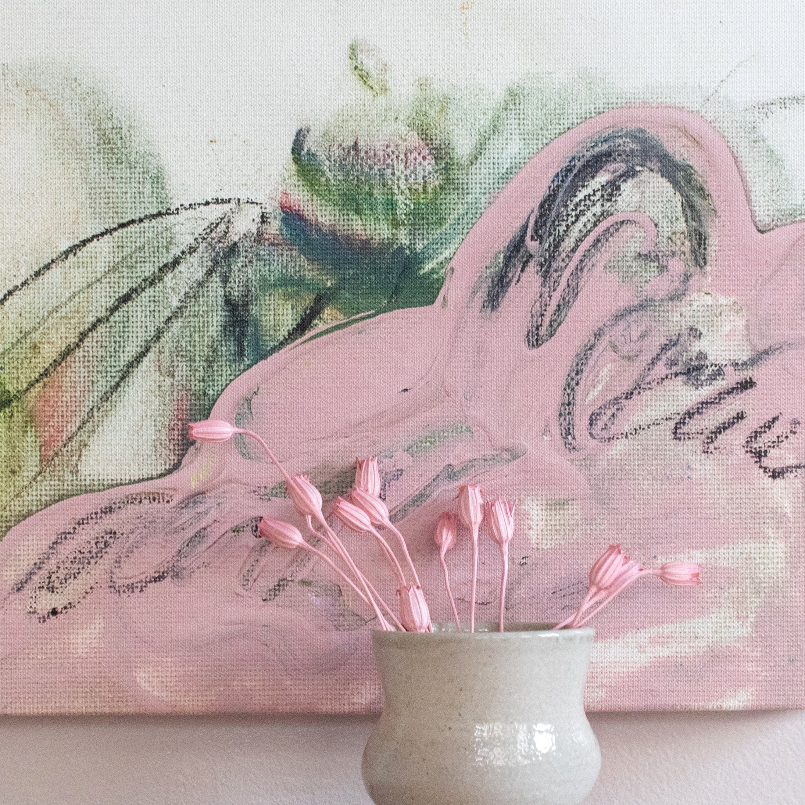 Peony Mini ✧・ﾟ Textured Canvas Wall Art