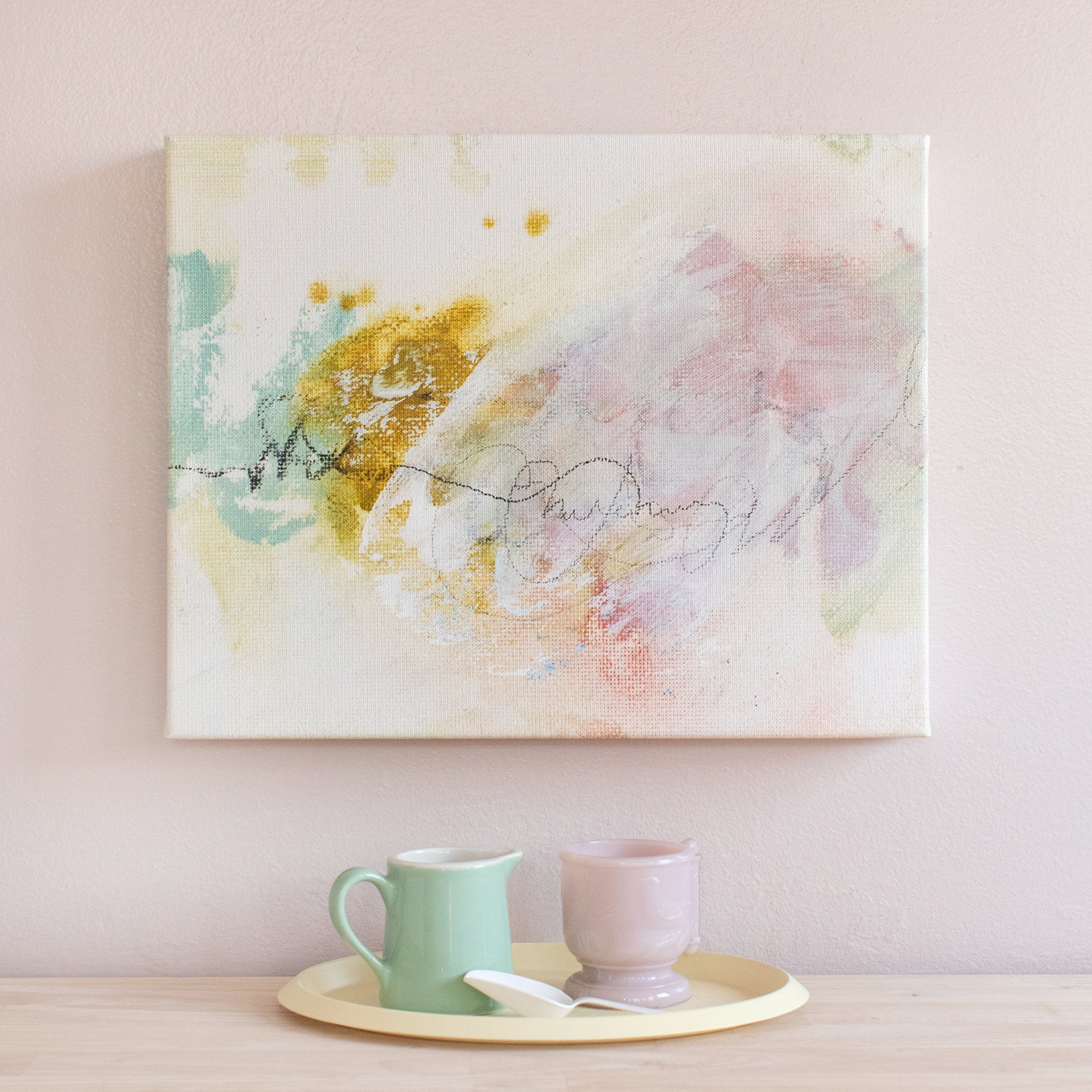 Dahlia Mini ✧・ﾟ Textured Canvas Wall Art