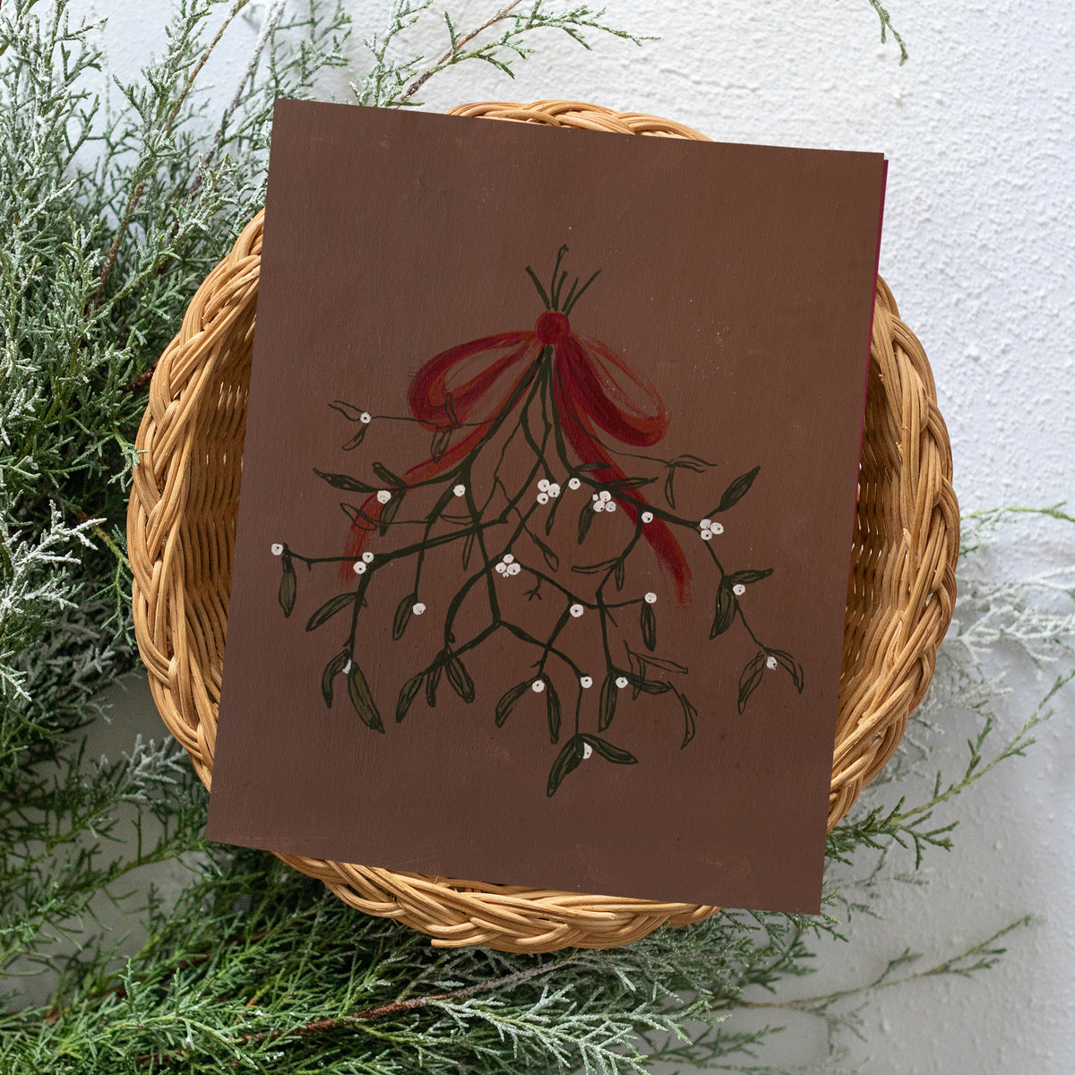 Mistletoe Luxe Art Print