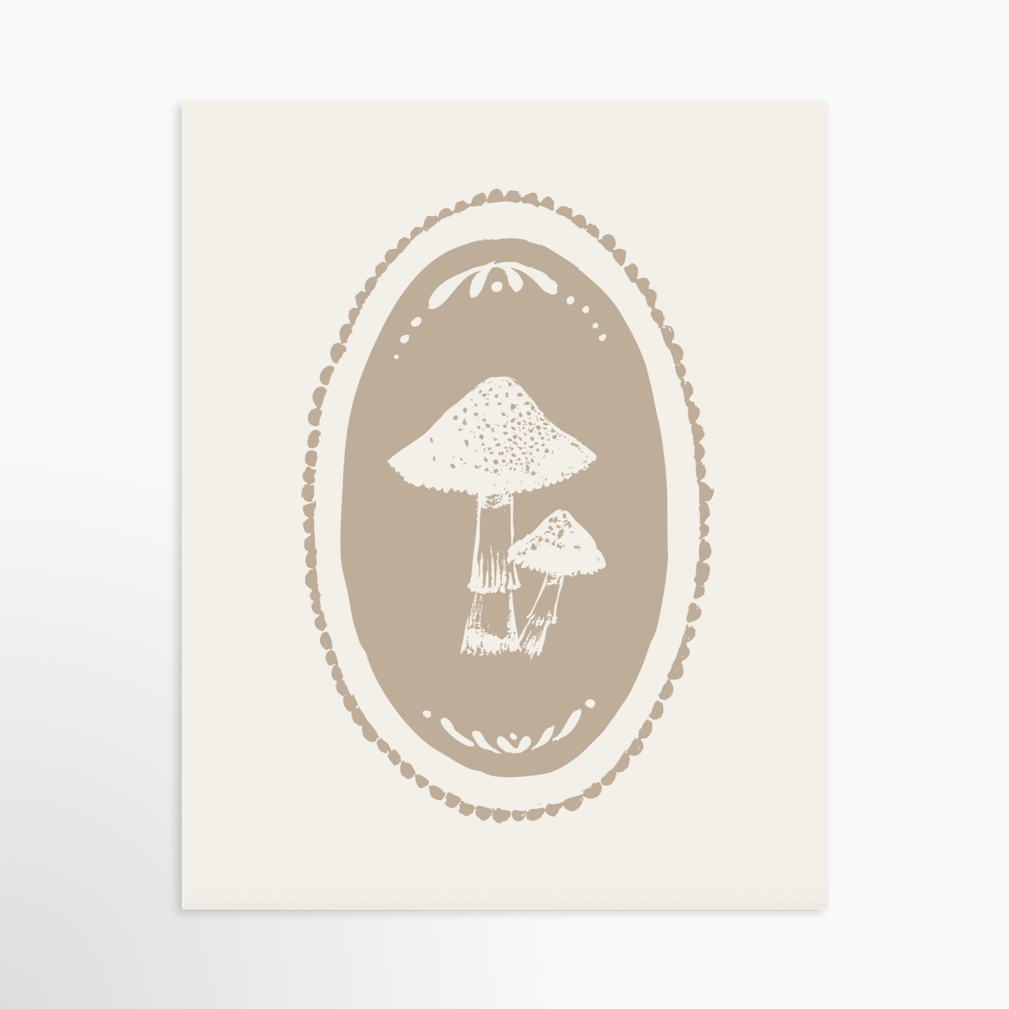 Mushroom Medallion Luxe Art Print