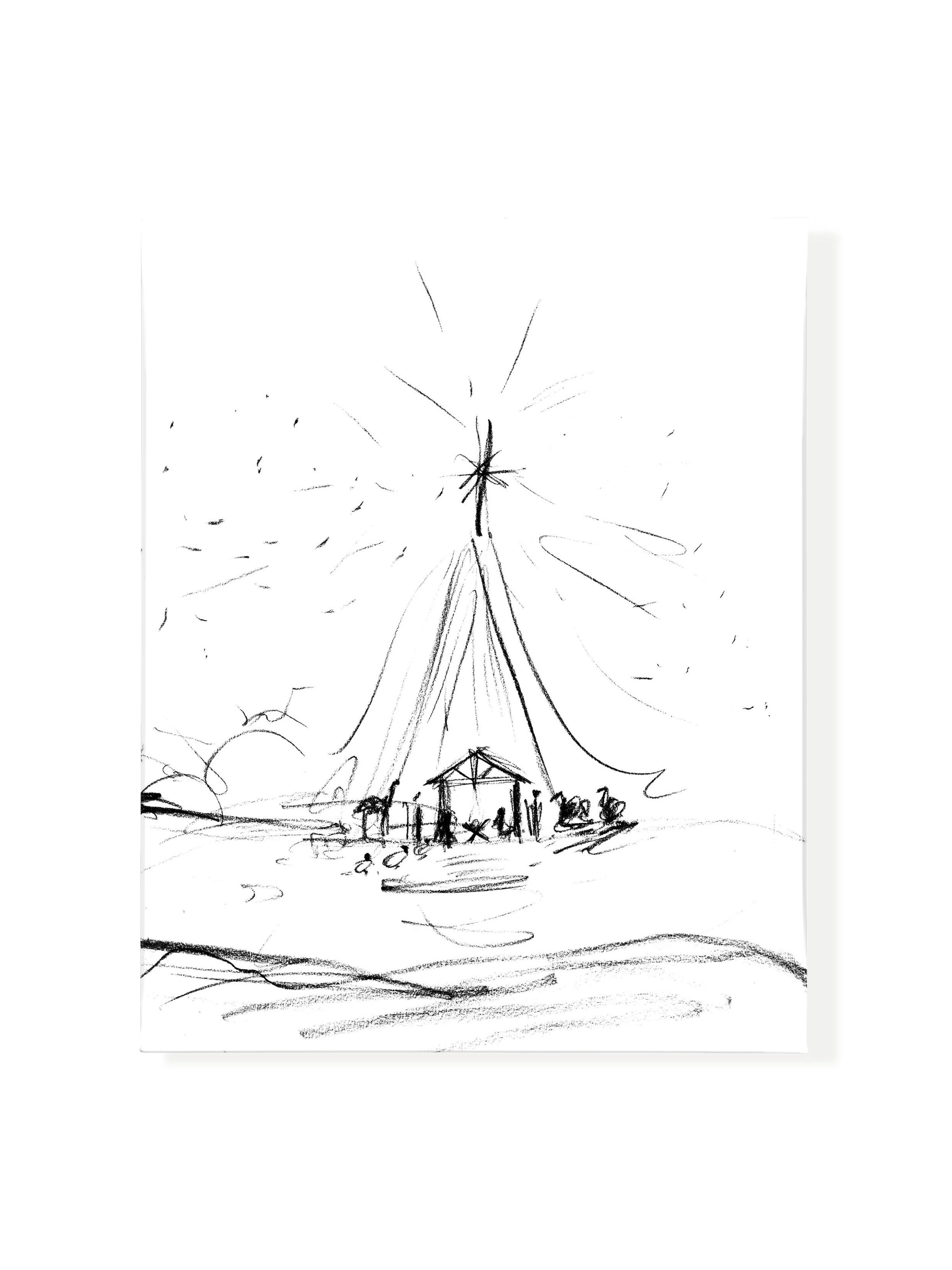 Nativity Sketch | Canvas