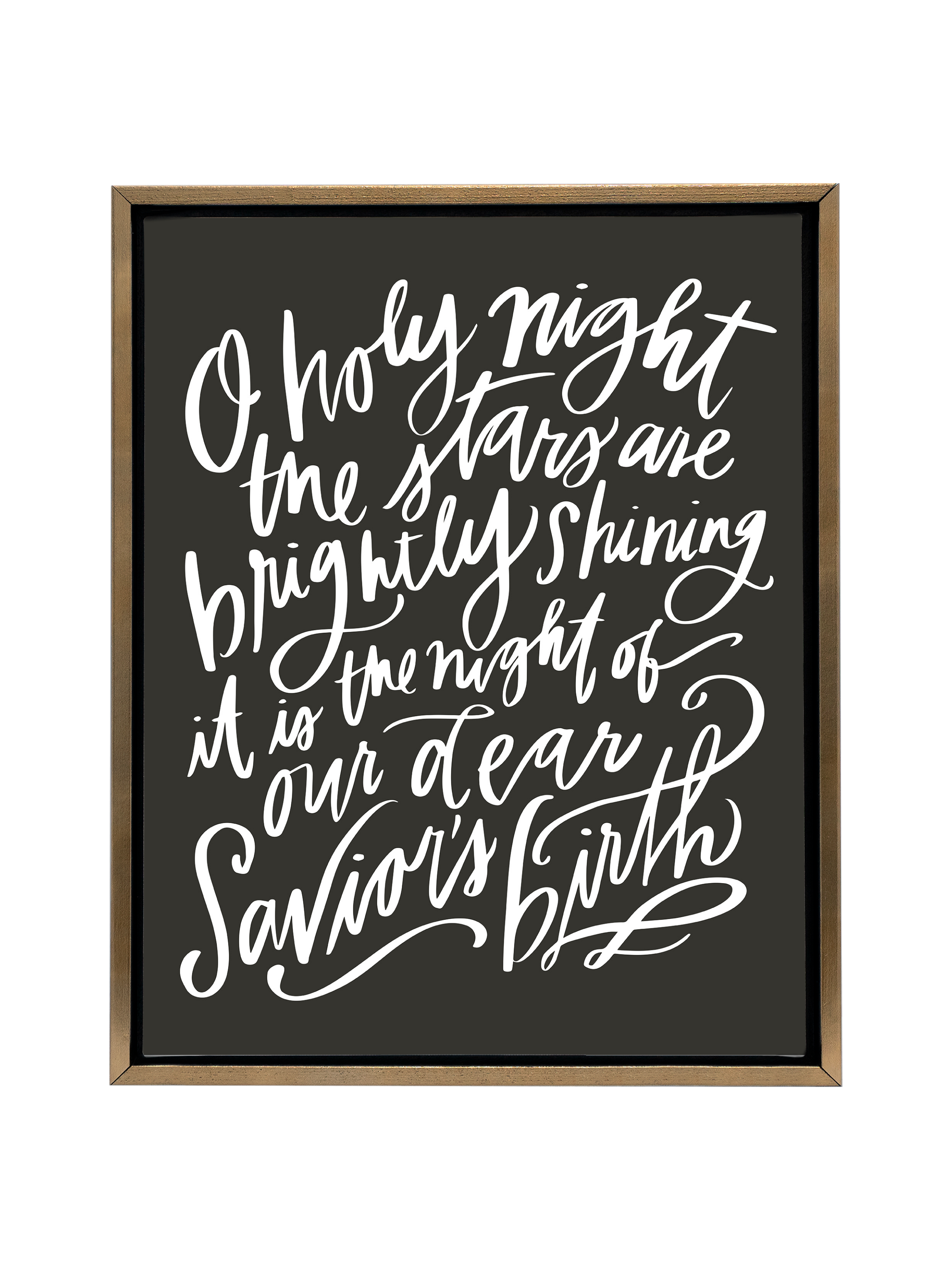 O Holy Night | Charcoal | Canvas