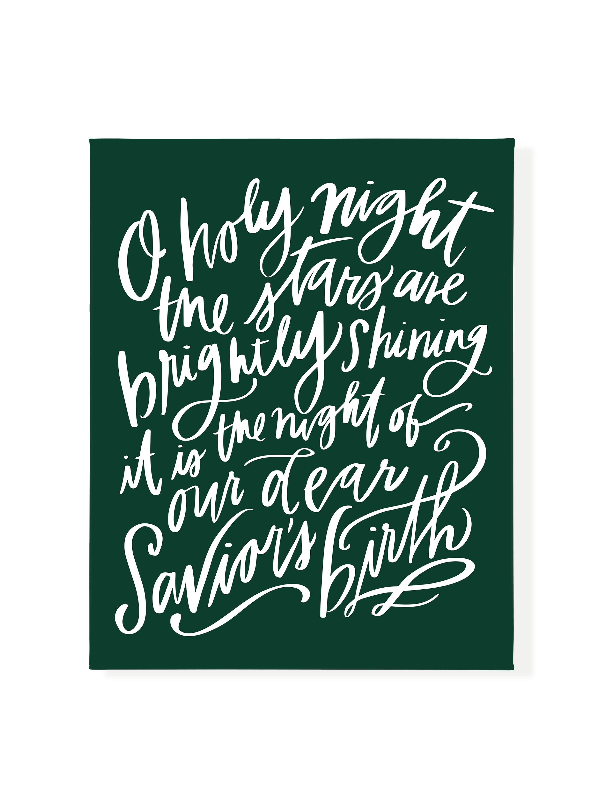 O Holy Night | Evergreen | Canvas